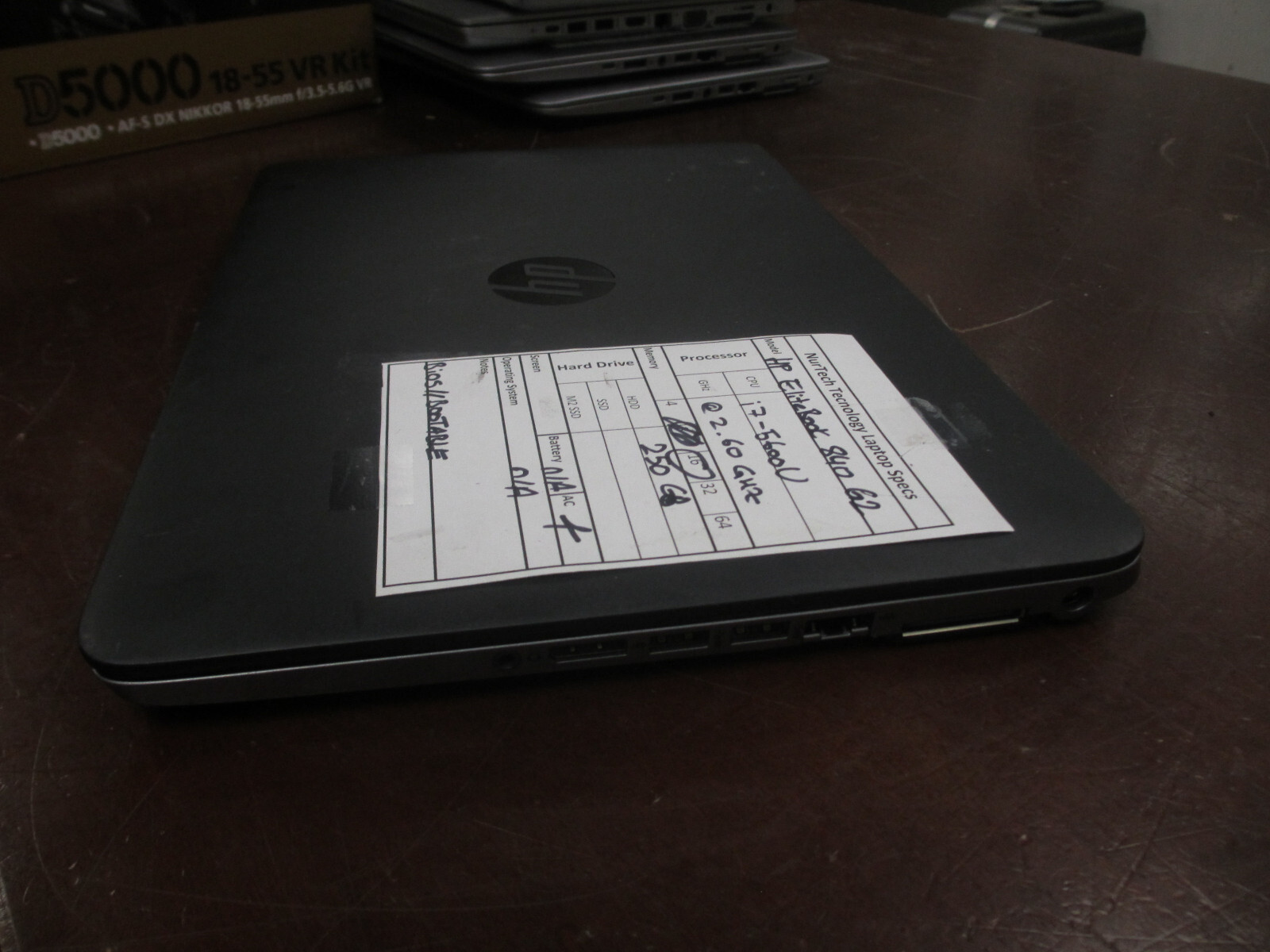 HP EliteBook 840 G2 i7-5600U 2.60GHz 16GB 250GB Laptop +AC/BIOS [No OS/BATTERY