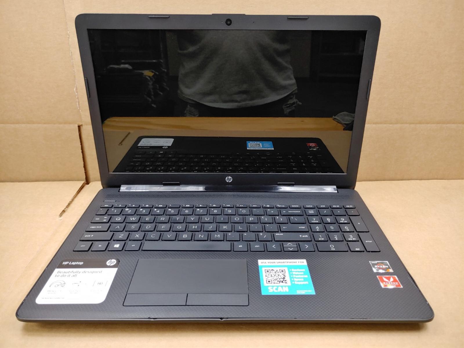 HP 15-db1076nr 15.6″ AMD Ryzen 3 3200U✔*NO RAM/NO SSD/NO AC**NO POWER**BAD JACK*