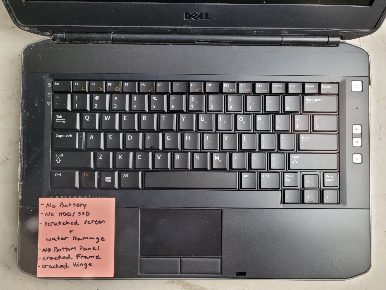 Dell Latitude E5430 w/i3-2328M, 4GB RAM, 14″ Laptop for Parts #1380