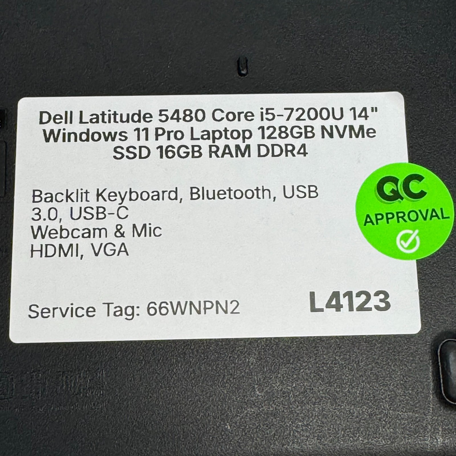 Dell Latitude 5480 i5-7200U 14″ Windows 11 Pro Laptop 128GB SSD 16GB RAM *C PICS