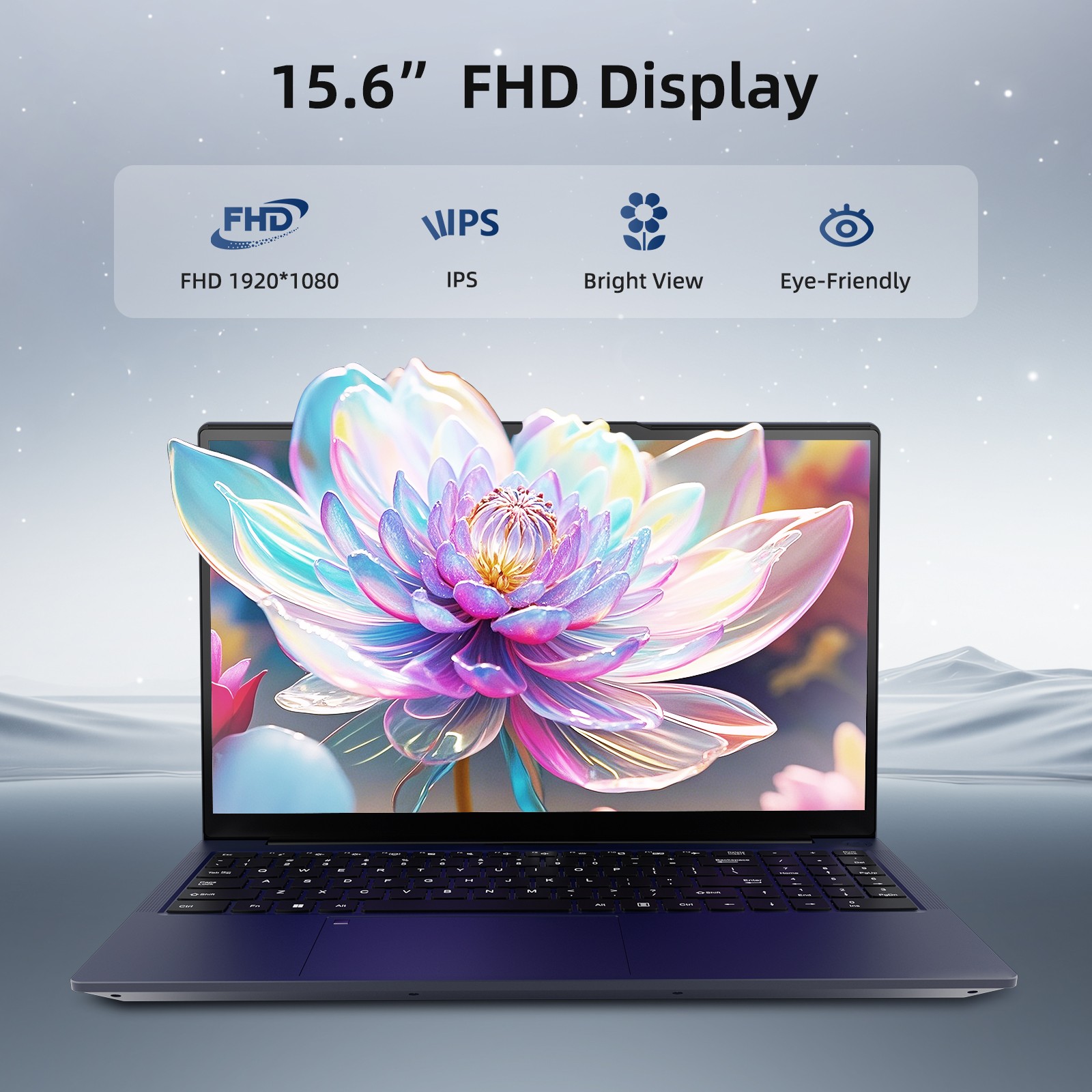 NIMO15.6″ Laptop Intel Pentium Quad Core N100 8GB Memory 128GB SSD Fingerprint