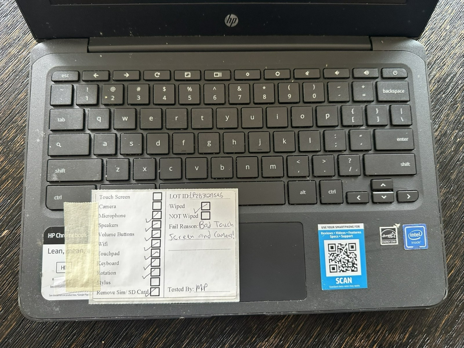 HP Chromebook 11a-nb0013dx 11.6 inch for parts or repair