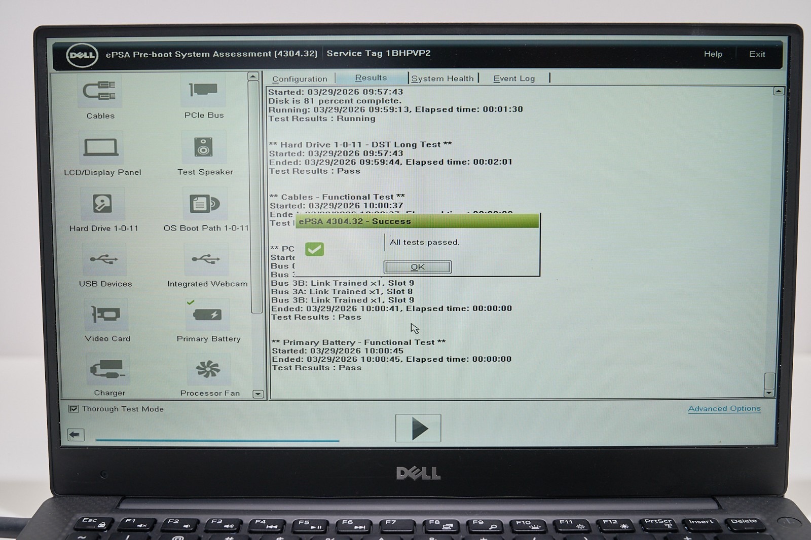 Dell XPS 13 9360 i7-8550U 8GB 256GB SSD 13
