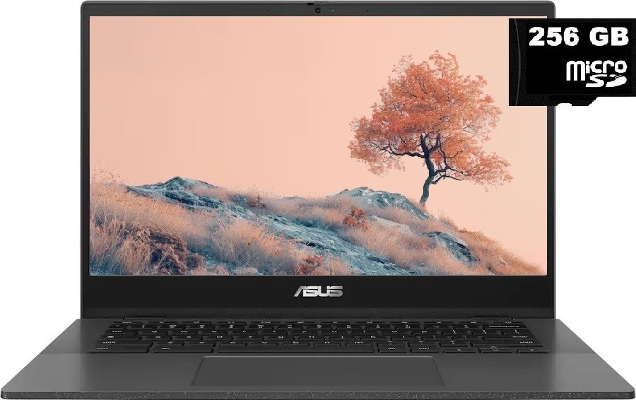 ASUS Chromebook 14″ FHD Laptop, MediaTek Kompanio 520, 4GB RAM, 320GB (64+256)