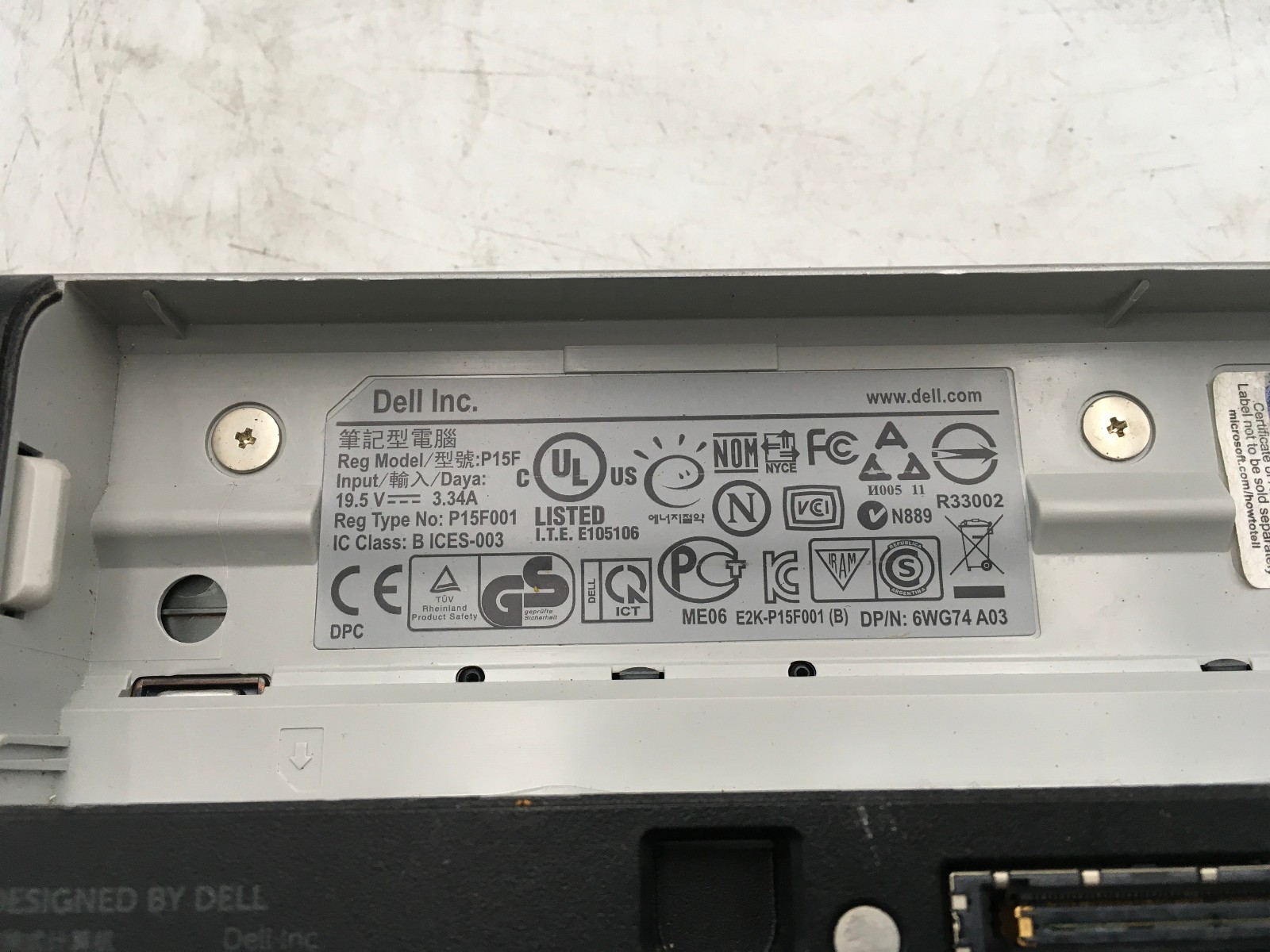 DELL LATITUDE E5520 -FOR PARTS- INTEL CORE I3 5TH GEN – NO RAM -BAD LCD-READ-BB