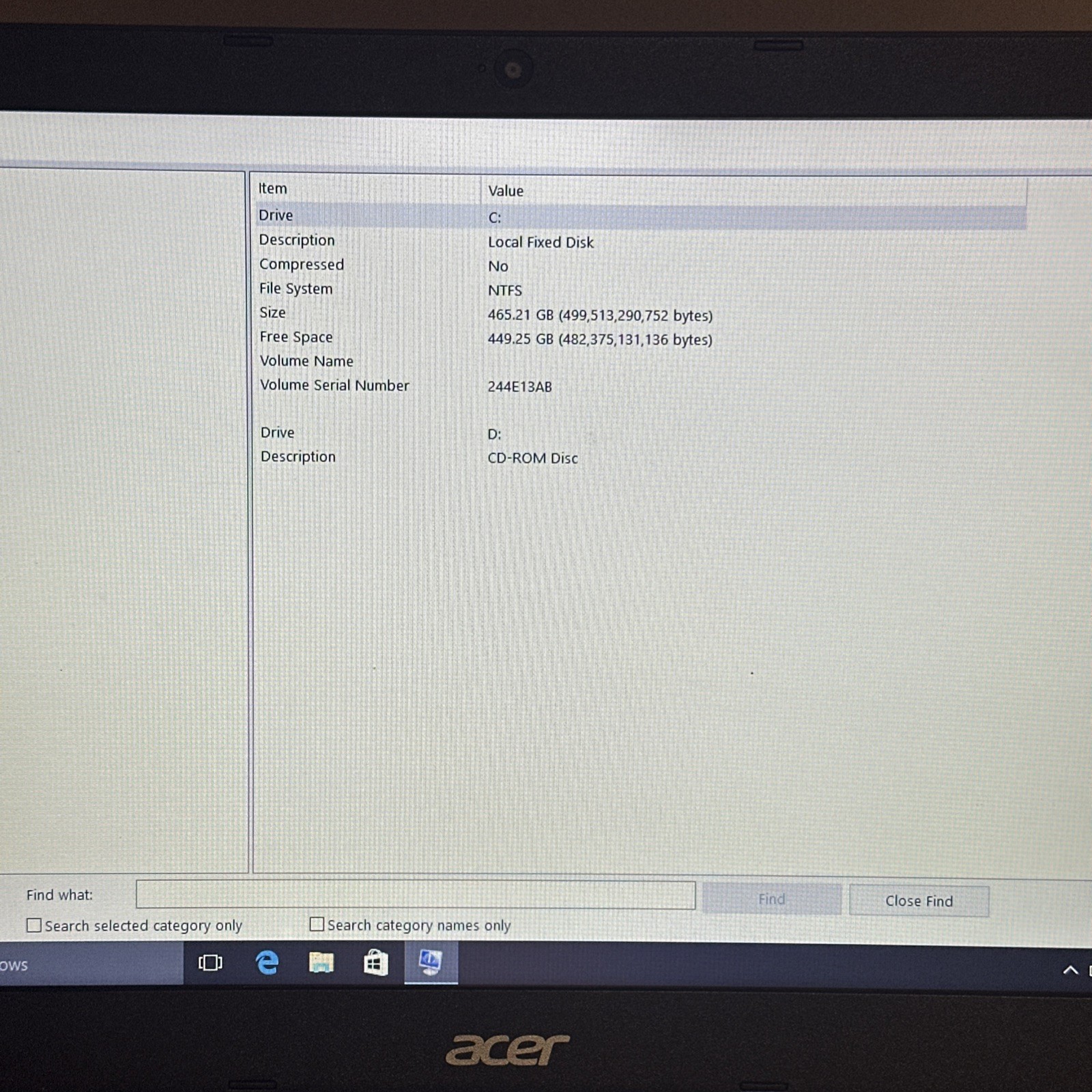 Acer Aspire ES1-533 15.6 Laptop Celeron N3350 4GB 500GB HD Windows 10