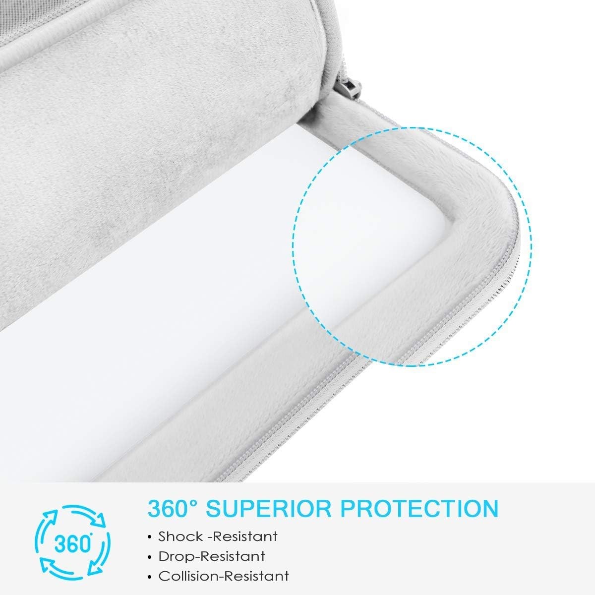 360° Protective Laptop Sleeve Case for 15 inch MacBook Air M5/A3448 (2026)