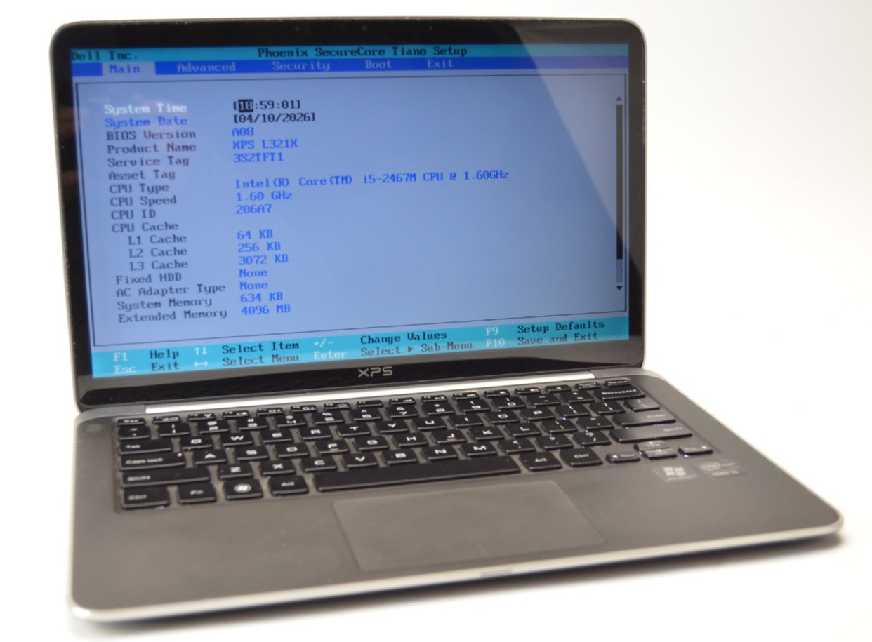 Dell XPS 13 L321X WXGA 13″ LAPTOP i5-2467M 1.6 GHz 4GB RAM NO HDD NO OS