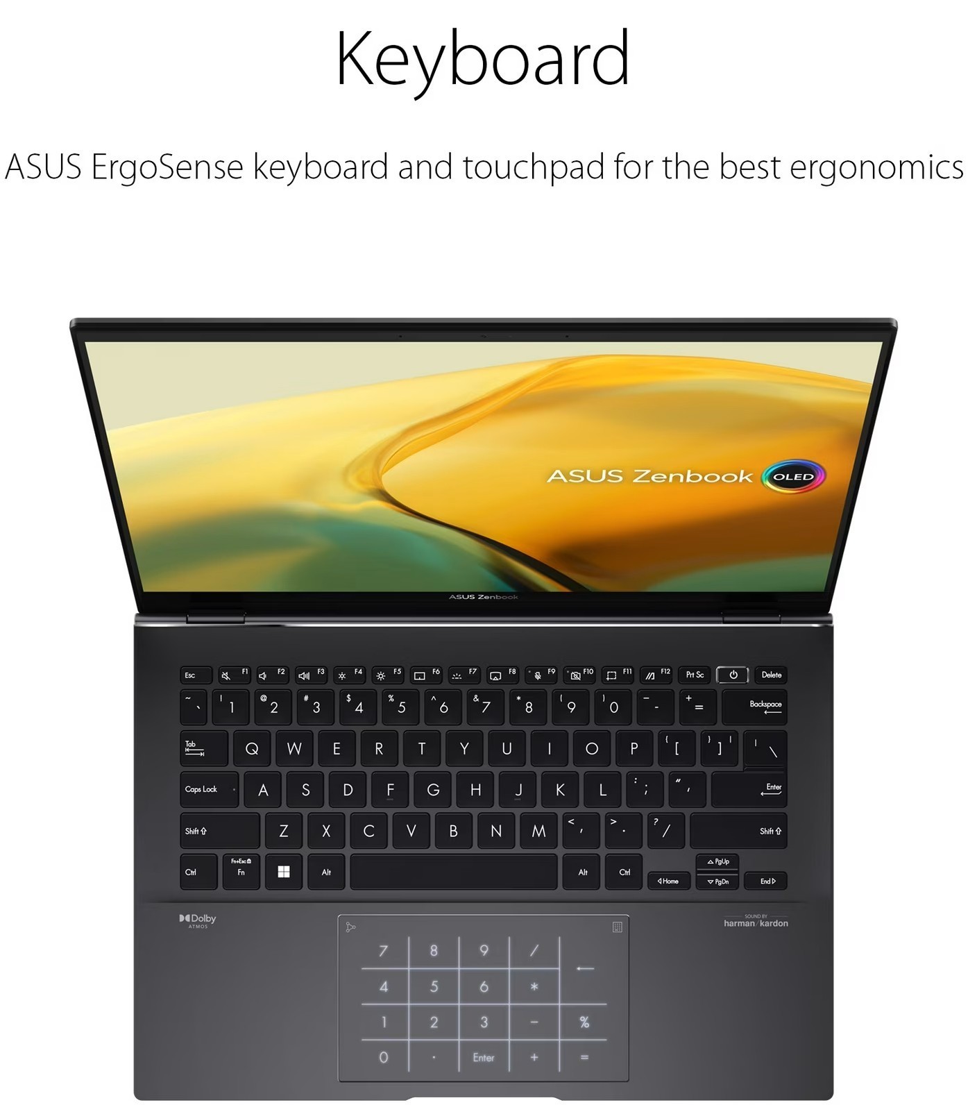 Asus Zenbook 14 OLED 2.8K Touchscreen 16GB, 512GB SSD, Ryzen 7 7730U