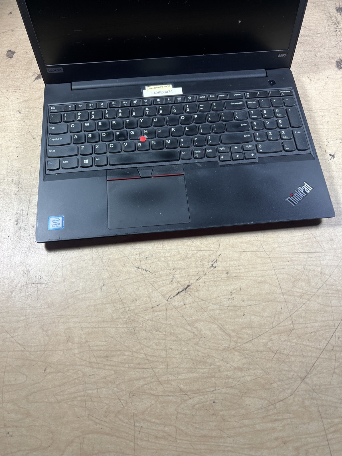 THINKPAD LENOVO E590 INTEL CORE I3-8145U 2.10GHZ 8GB RAM **NO HD/ NO CADDIE