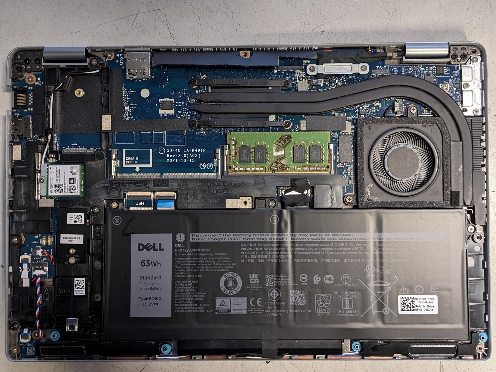 DELL LATITUDE 5420 i7-1185G7 @ 3.00GHz, 8GB RAM, NO HDD/OS