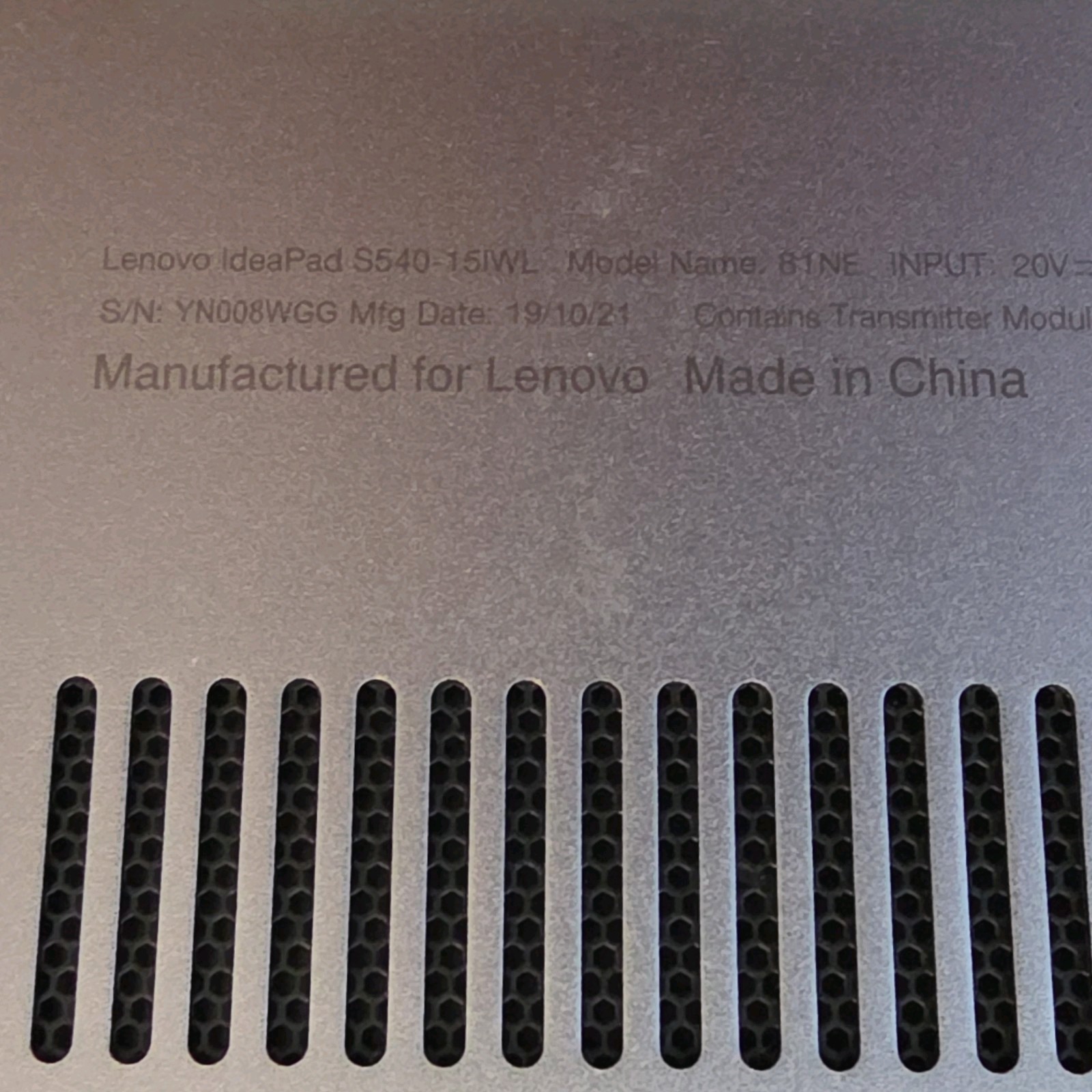 Lenovo IdeaPad S540-15IWL Intel Core i7-8565U 20GB RAM 15.6″ FHD SSD Win10 Pro