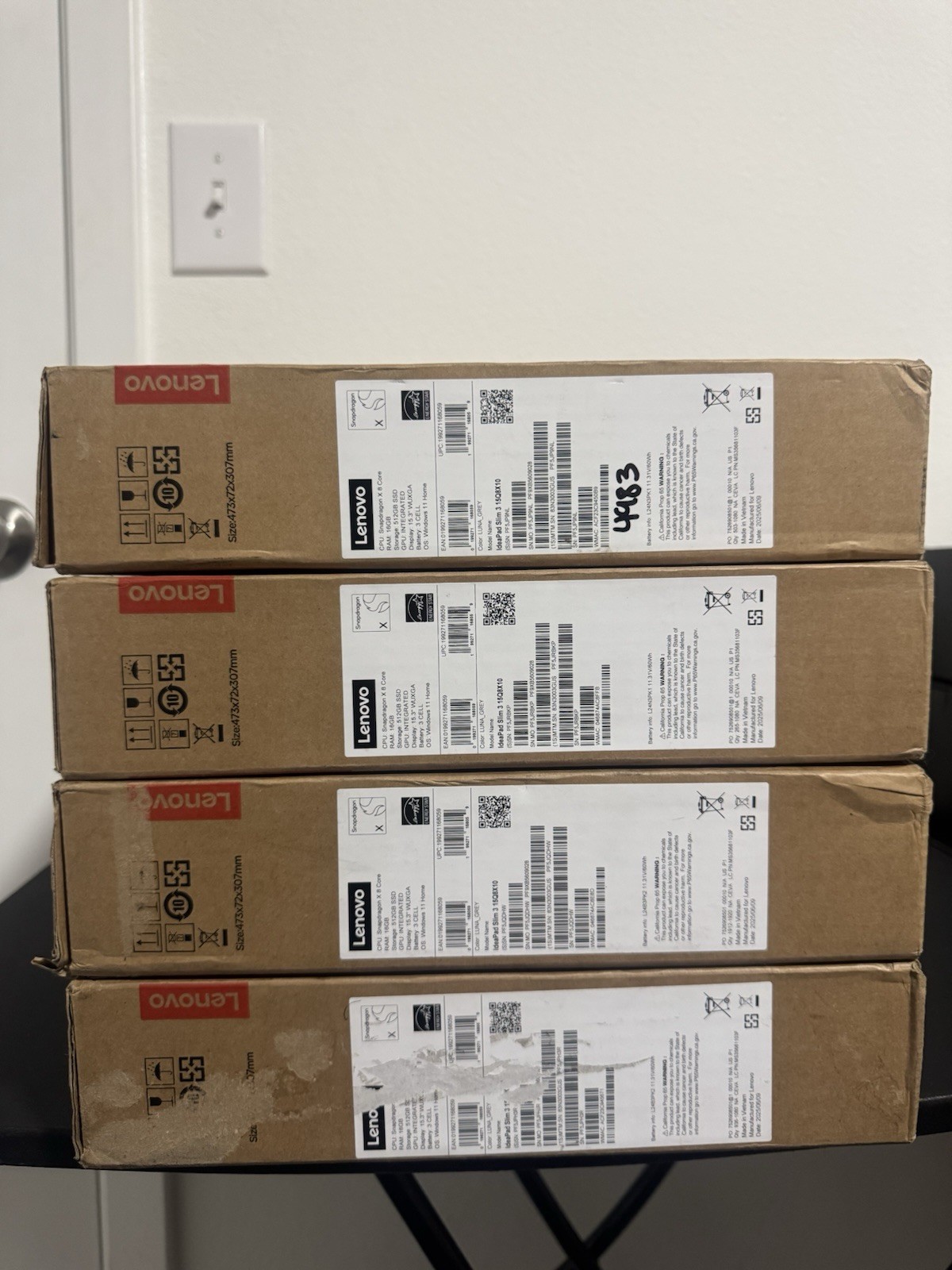 Lenovo IdeaPad Slim 3 15Q8X10 Luna Gray Laptop Snapdragon X 8 Core