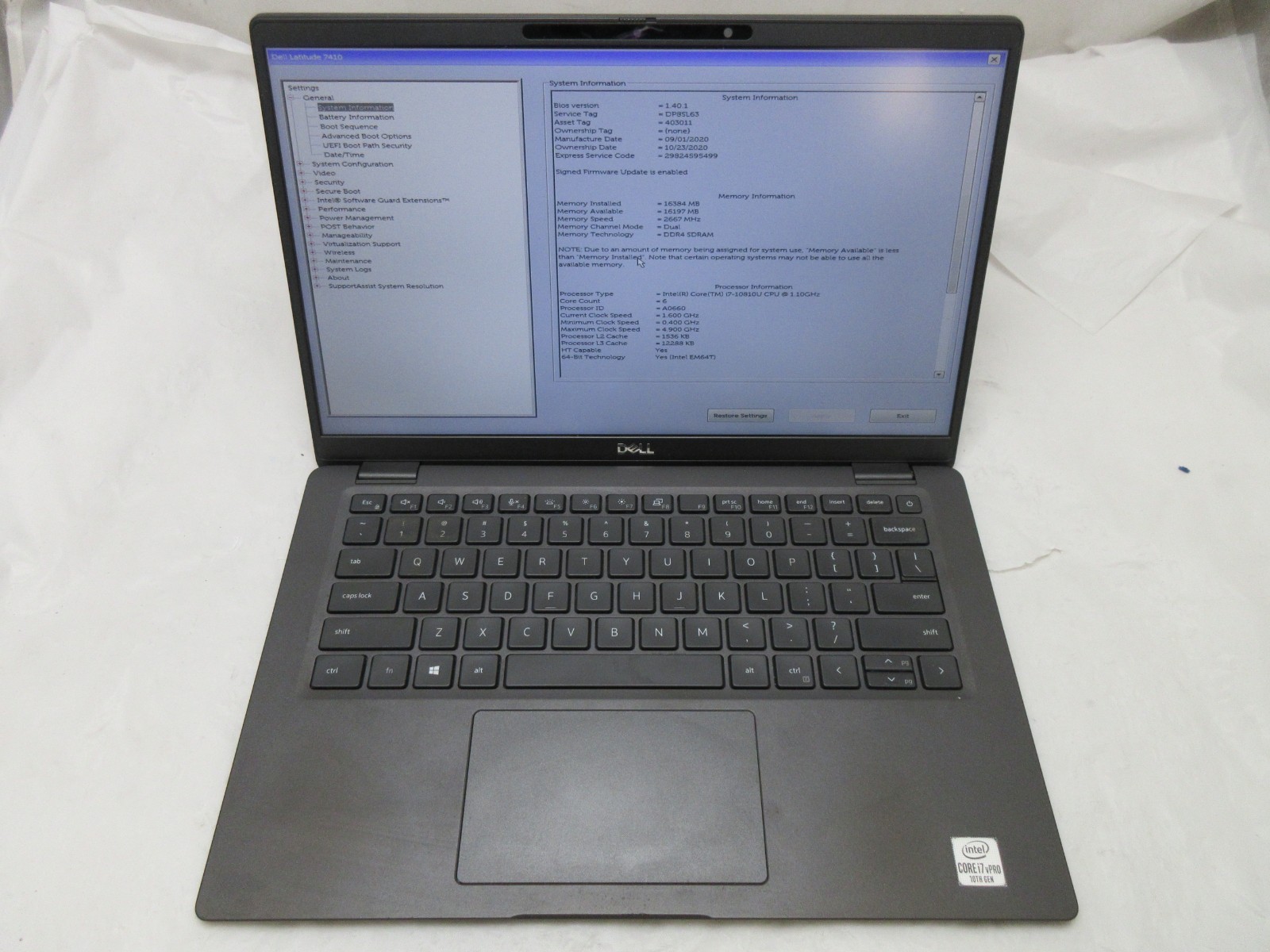 Lot of 5 Dell Latitude 7410 14″ : i7-10810U : 16GB RAM : 256GB SSD : Grade B/C