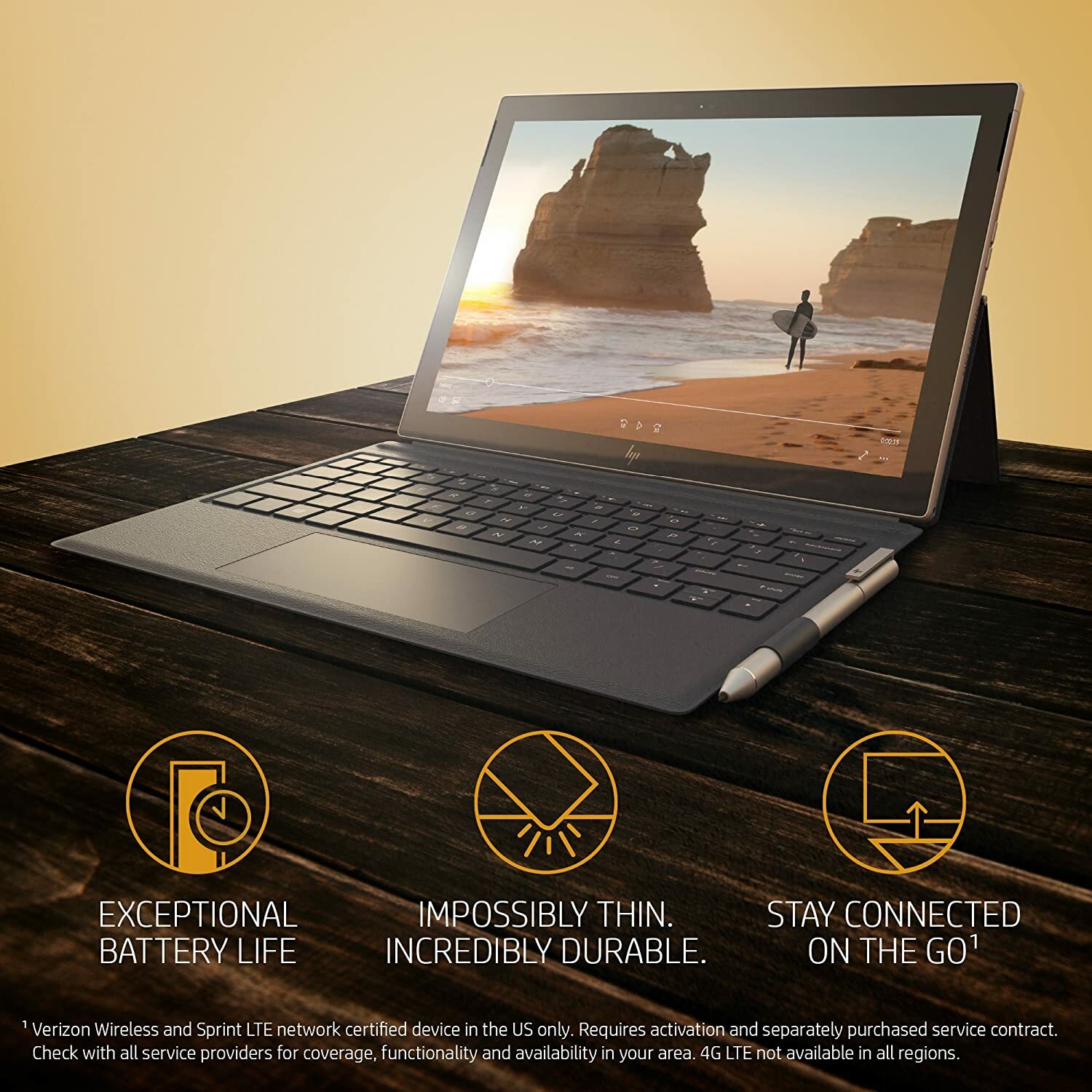 HP Envy x2 Laptop 12.3″ 128GB 4GB RAM, 2.2GHz Snapdragon 835 3SR51UA#ABA
