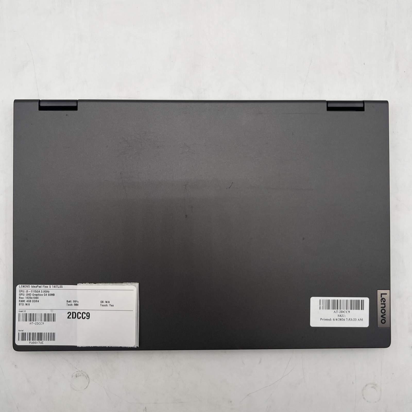 Lenovo IdeaPad Flex 5 14ITL05 14″ I3 1115G4 3.0GHz 4GB RAM No Drive No OS