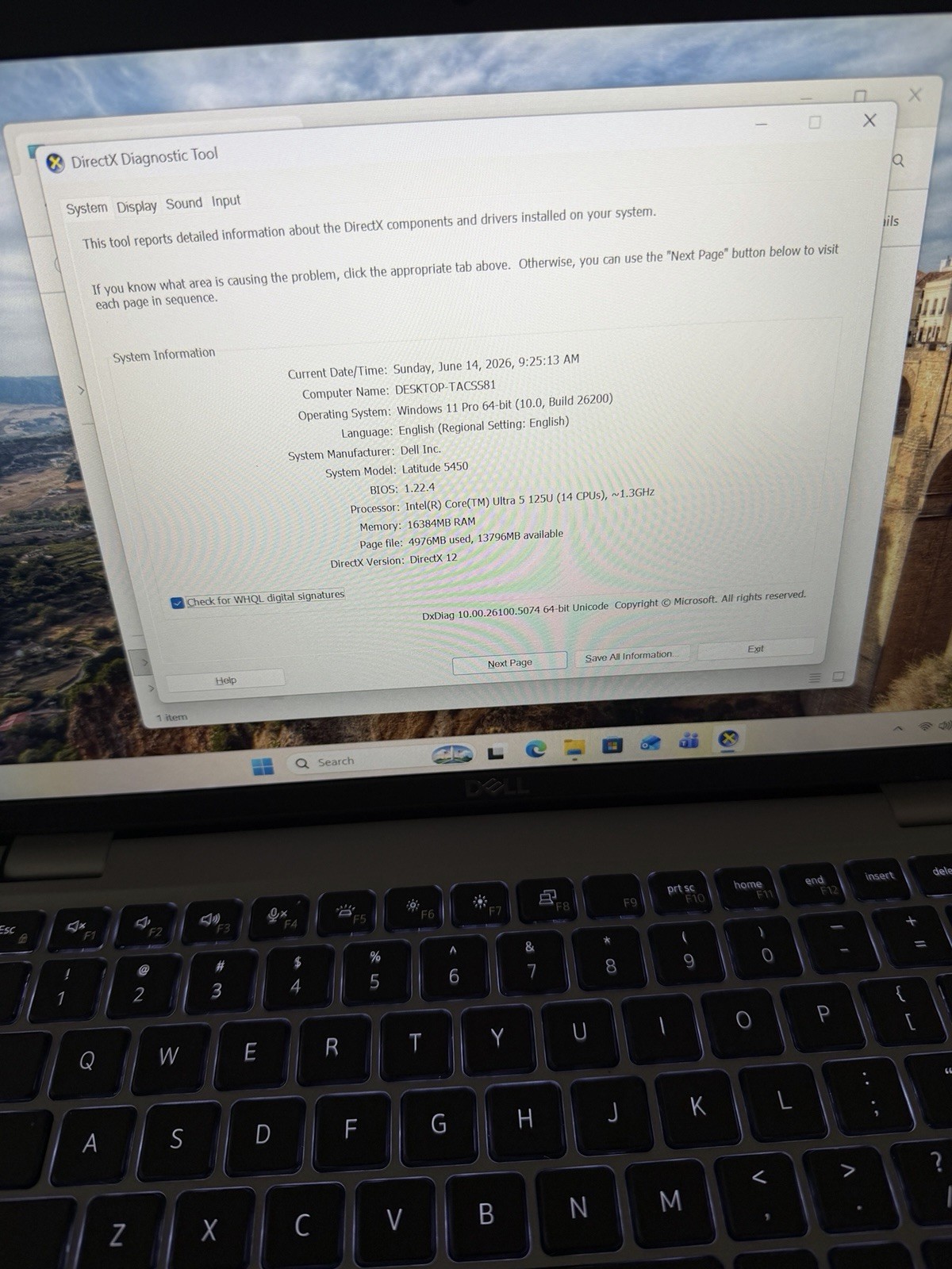 DELL LATITUDE 5450 ULTRA 5 512GB SSD 16GB RAM