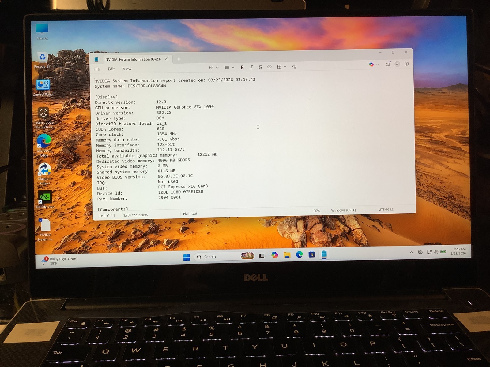 Dell XPS 9560, Touch, Game-GTX1050, i5 7300HQ, 16GB-256GB + 500 HDD, Win 11 Home