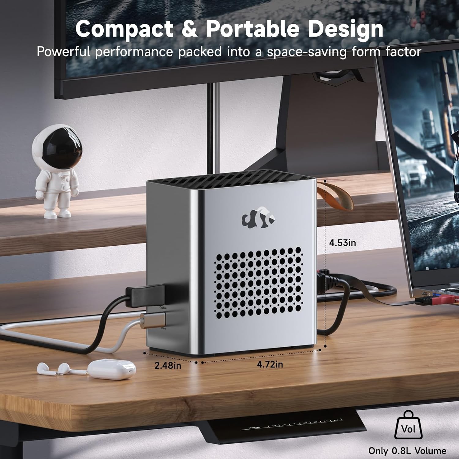 NIMO 17.3 AI Laptop 12 Core AMD Ryzen 9 HX 370 32GB RAM 1TB SSD with eGPU Dock