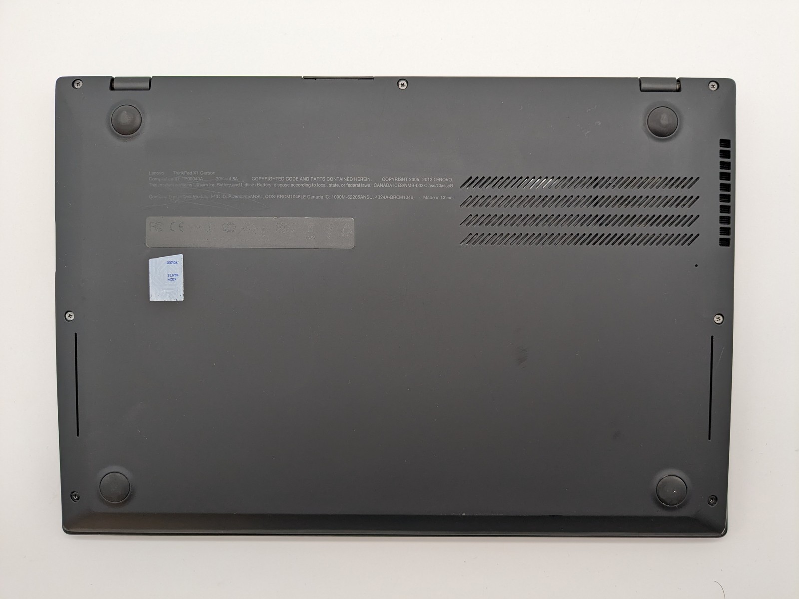 LENOVO ThinkPad X1 Carbon 1st Gen 14″ I5-3427U 4GB Motherboard Palmrest *READ*