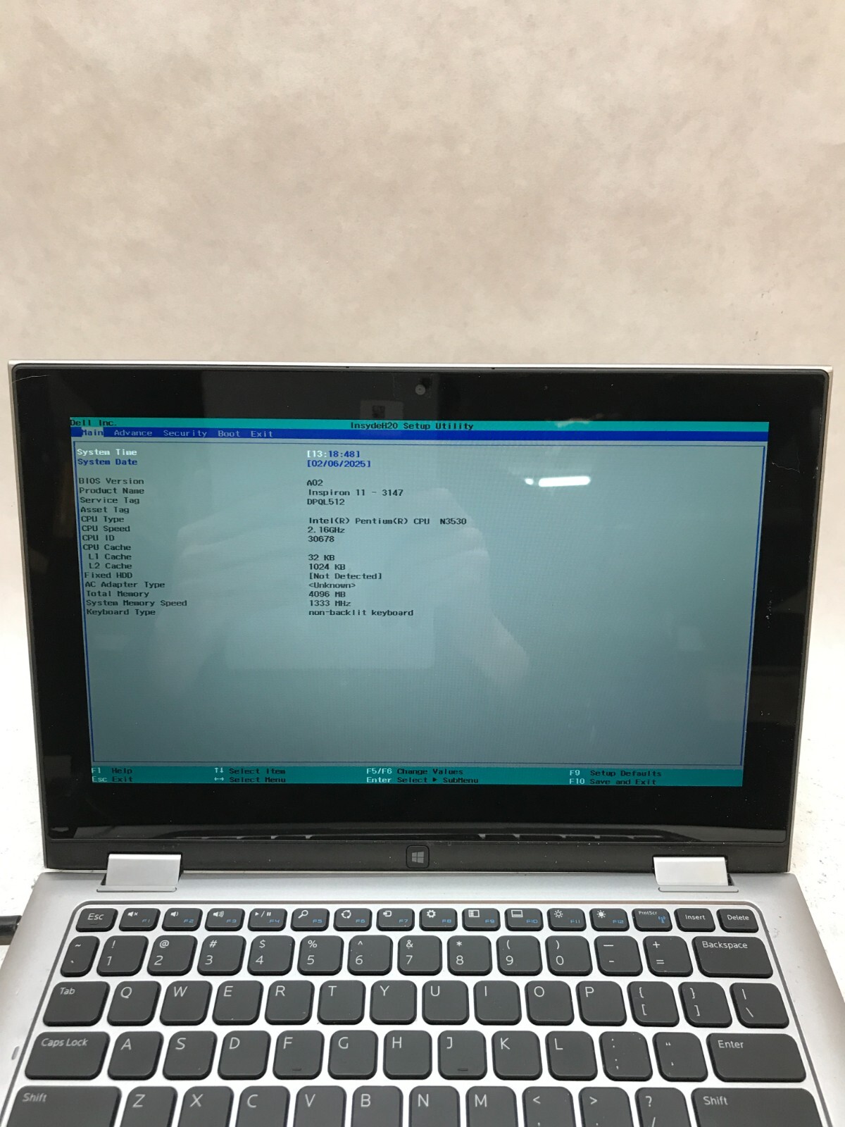 Dell Inspiron 11-3147 11″ Laptop Pentium N3530 2.16GHz 4GB RAM NO HDD NO OS – DW
