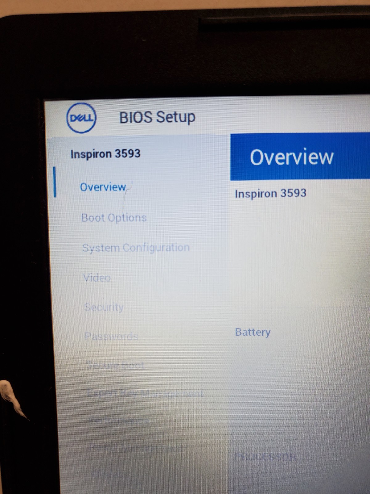 DELL INSPIRON 3593 CORE I5-1035G1 1.00GHz 8GB RAM No HDD/SSD/OS! #69