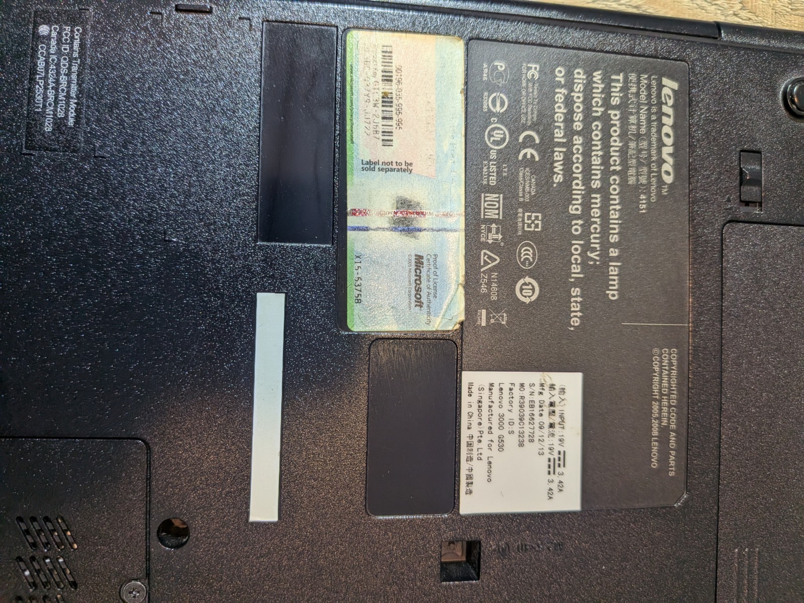 Lenovo 4151 Used laptop Complete Tested Black Student School Computer