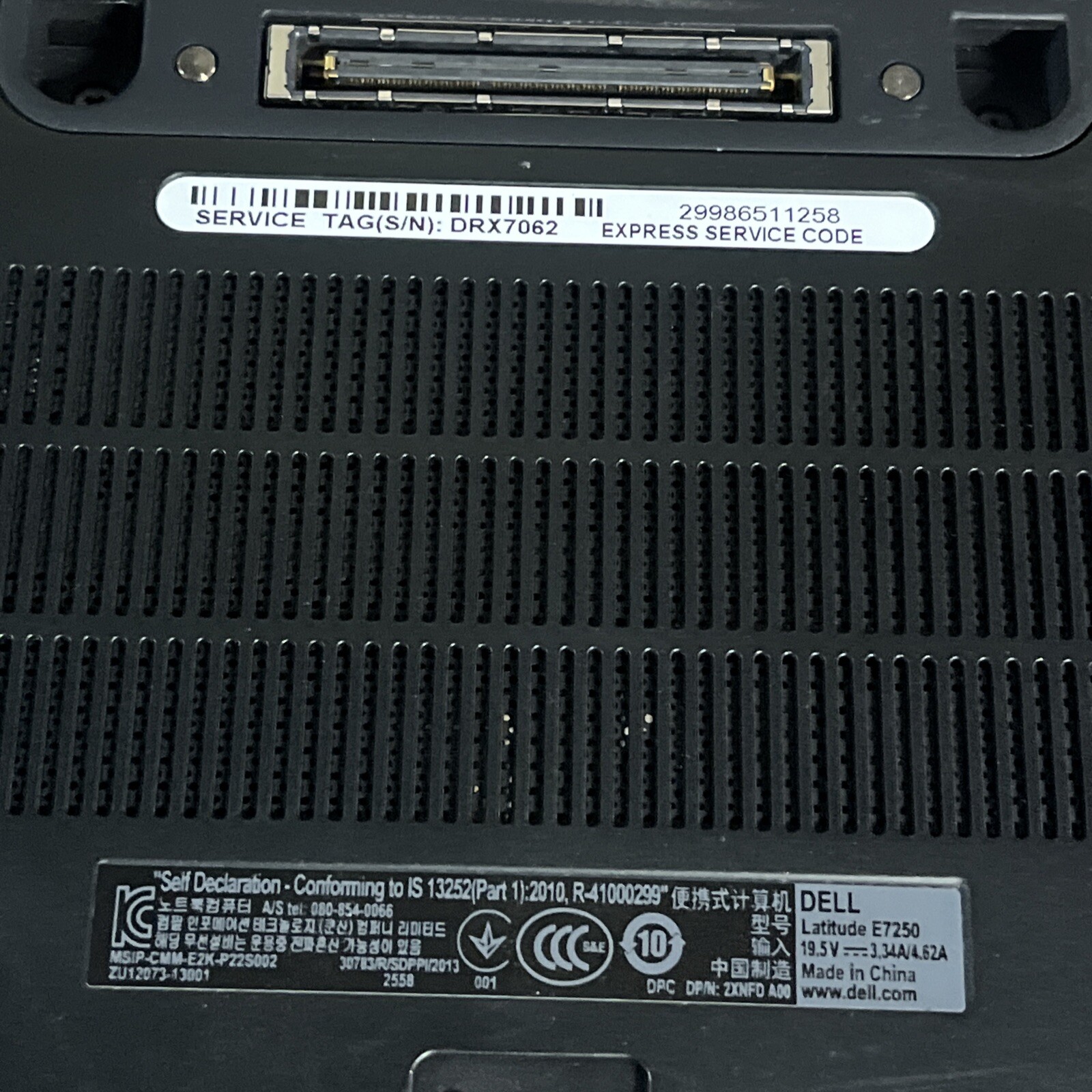 DELL LATITUDE E7250 INTEL CORE I5-5300U 2.30GHZ 4GB RAM NO HD
