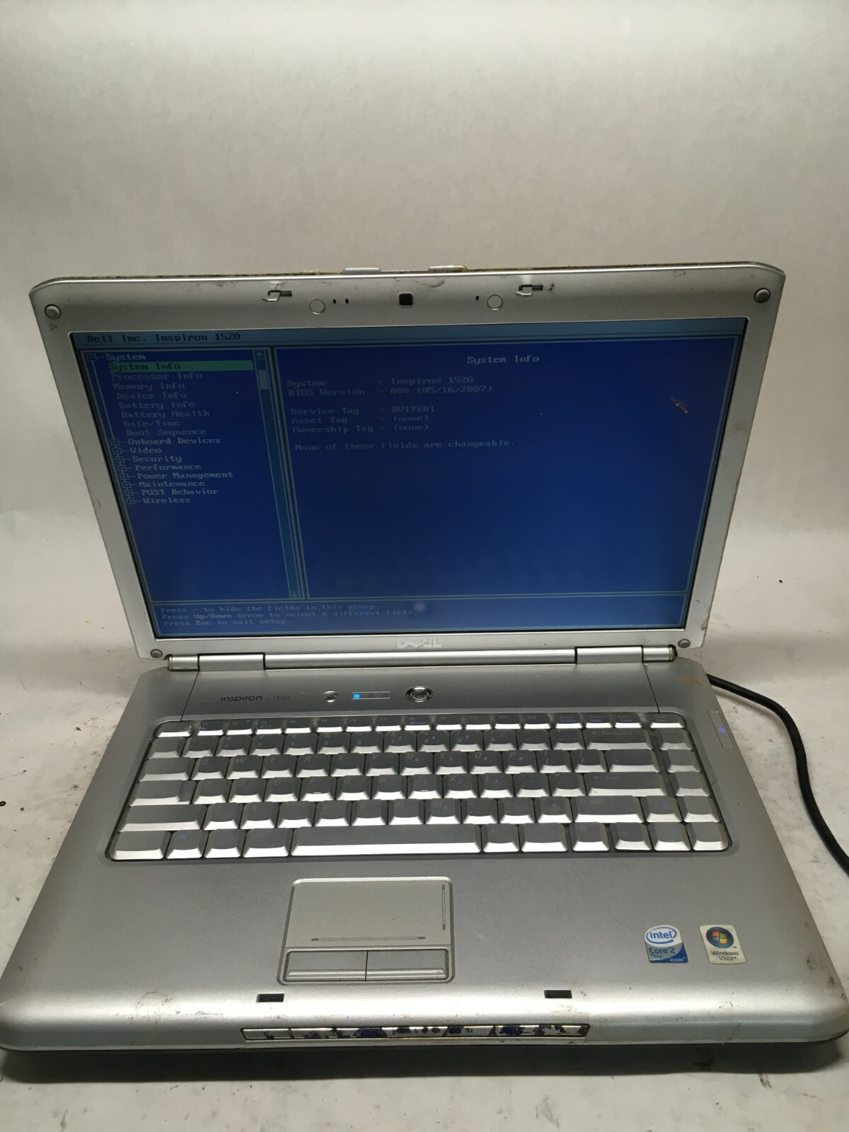 Dell Inspiron 1520 15″ (AS IS) Intel Core 2 Duo – JZ