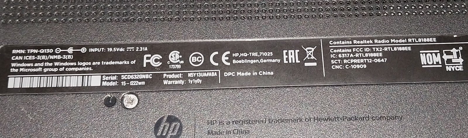 HP Notebook 15 500GB Touch Laptop. Works Sometimes READ!!