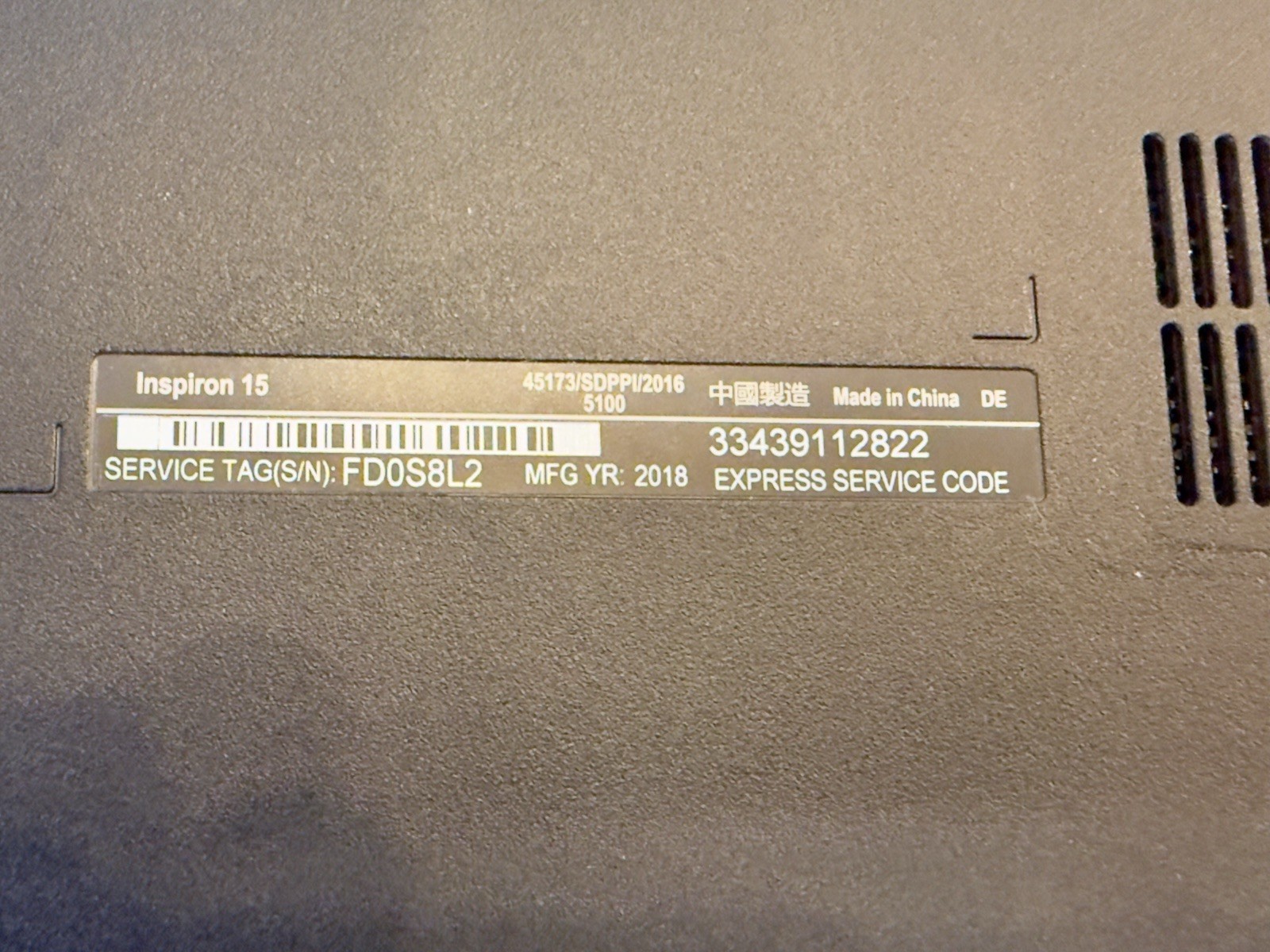 Dell Inspiron 15 3567 (3000) Intel Core i5-7200U 15.6″ 8GB RAM 1TB Laptop Works