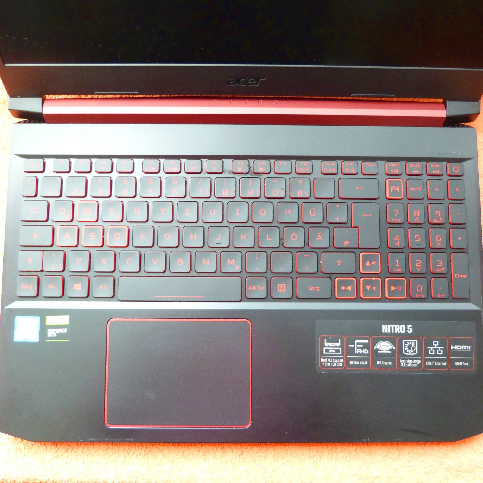 Acer AN515 NITRO 15″ FULLHD 120Hz GAMING GTX l 1TB SSD Windows 11 l i7 HEXA