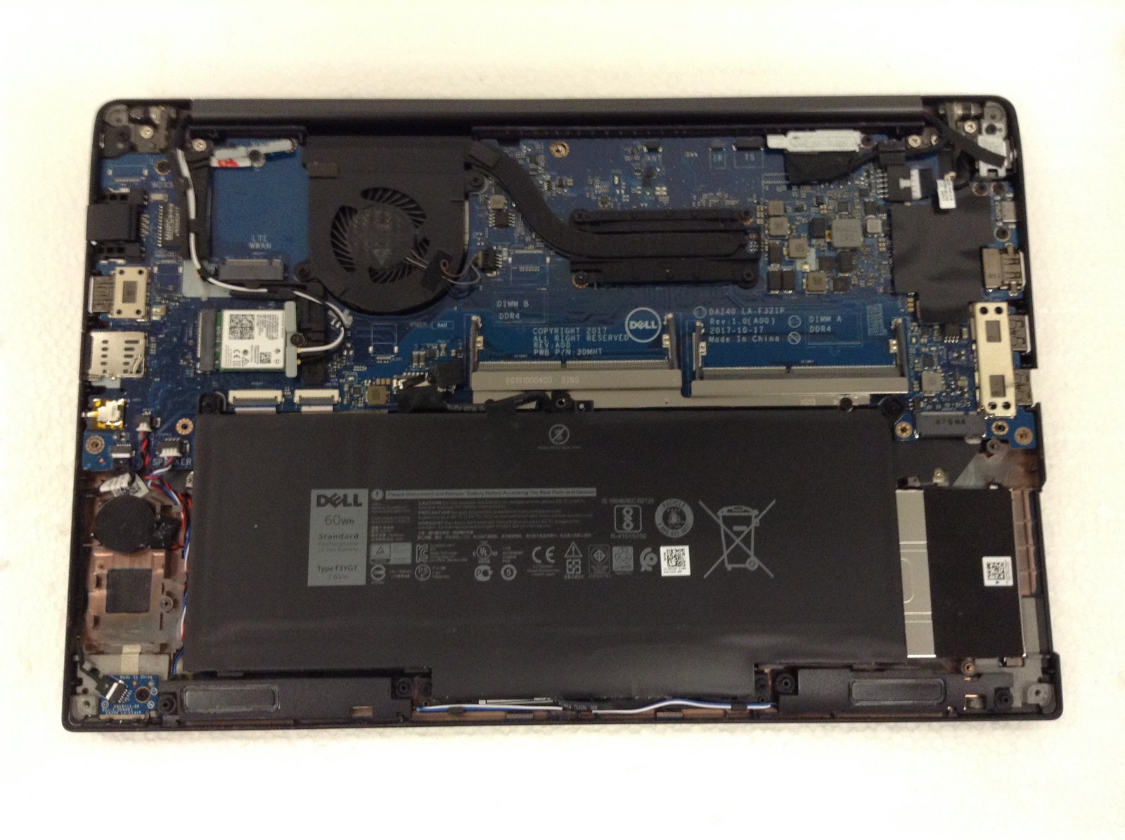 Dell Latitude 7490 Laptop i5-8350U 1.70GHz 14″ FHD, No RAM WiFi AC Adapter & HDD