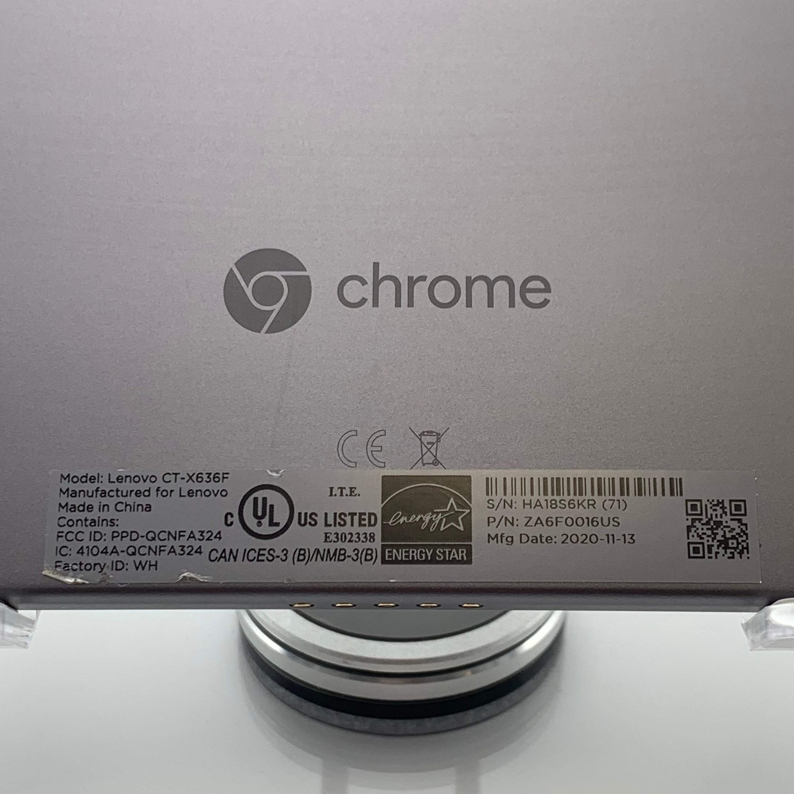 Lenovo Ideapad CT-X636F 11″ (128GB ,4GB) Chromebook FOR PARTS
