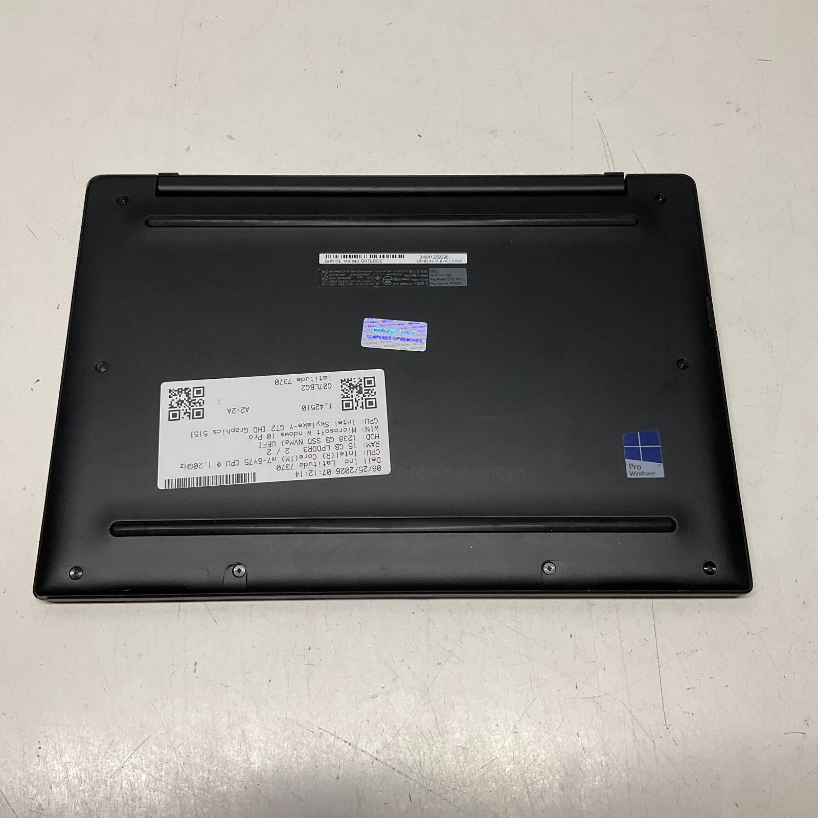 14″ Dell Latitude 7370 Laptop m7-6y75 1.20GHz 16GB RAM 256GB SSD Windows 10 Pro