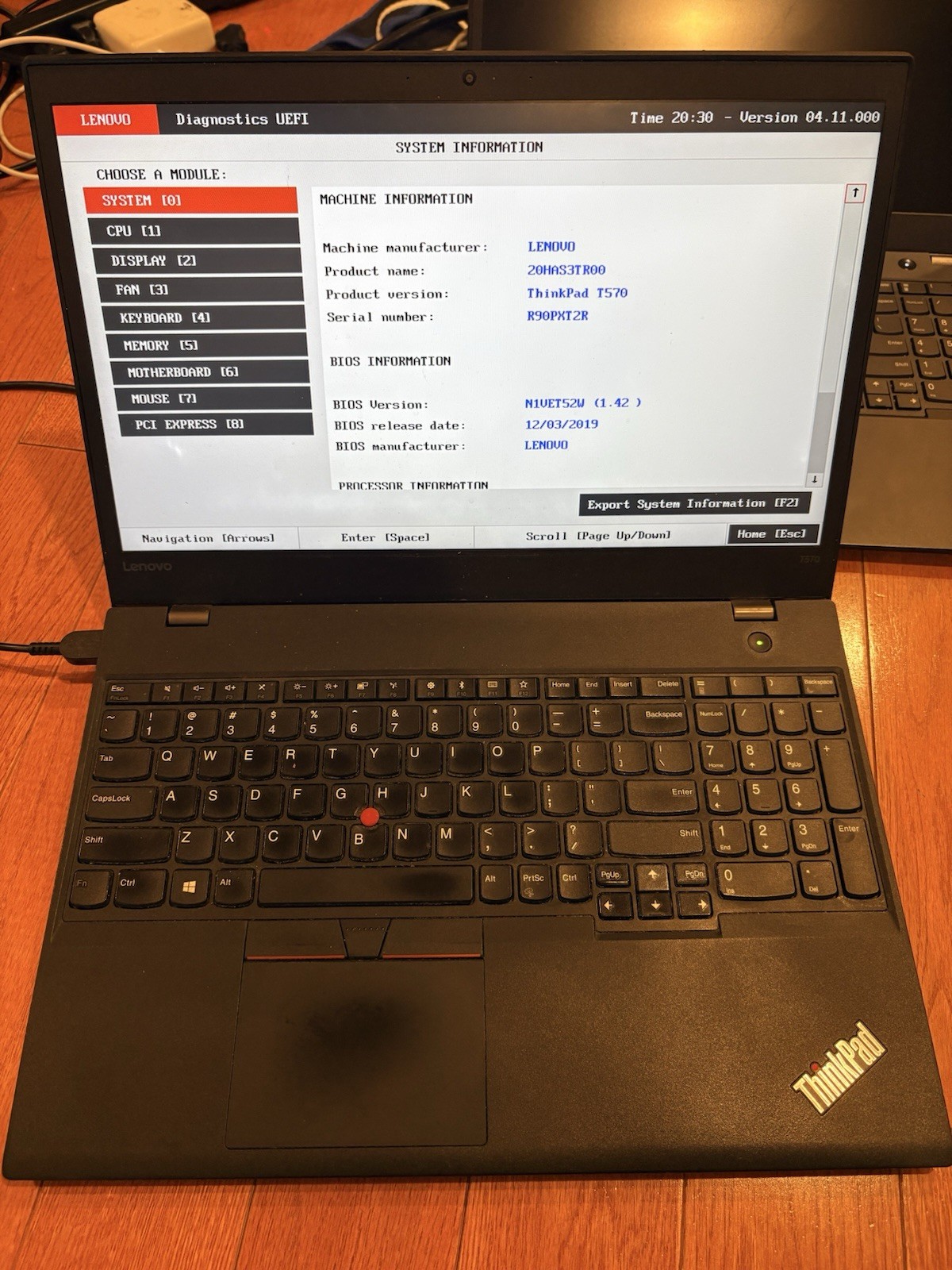 Lenovo ThinkPad T570 i7-7600U @2.60GHz | No Drive | 8GB RAM | No OS