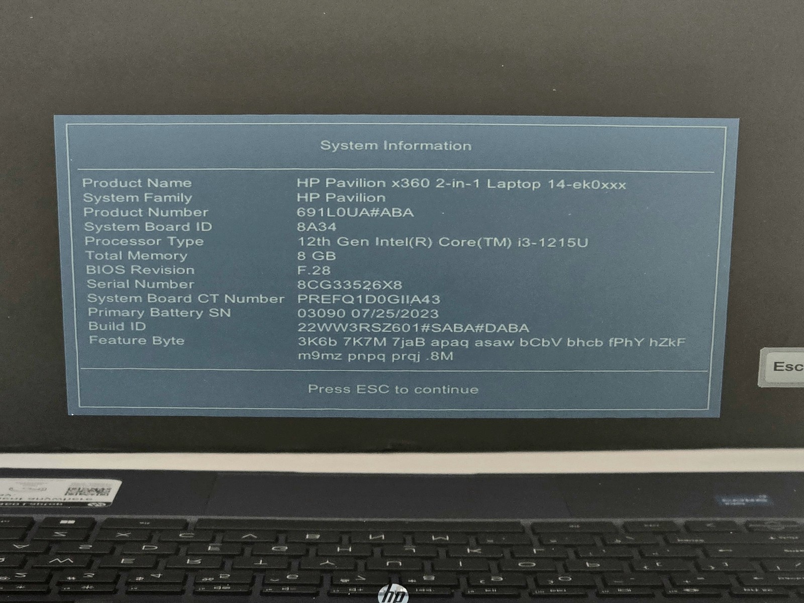 HP Pavilion x360 Laptop 14-ek0013dx 2-in-1 14″ FHD Touch I3-1215U 256GB 8GB W11