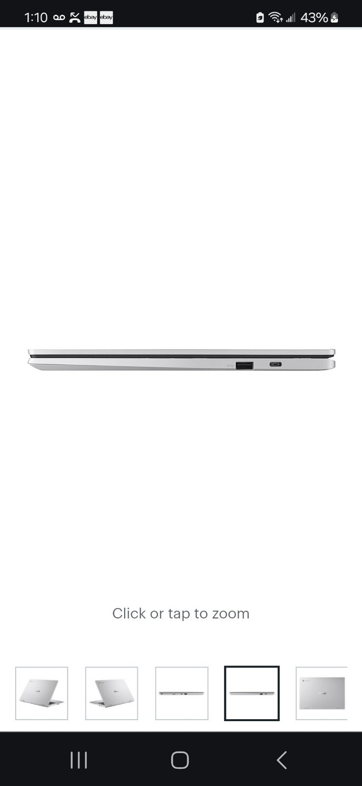 NEW In Box. Asus Chromebook 14″ Screen, 64GB Memory, Intel Celeron.