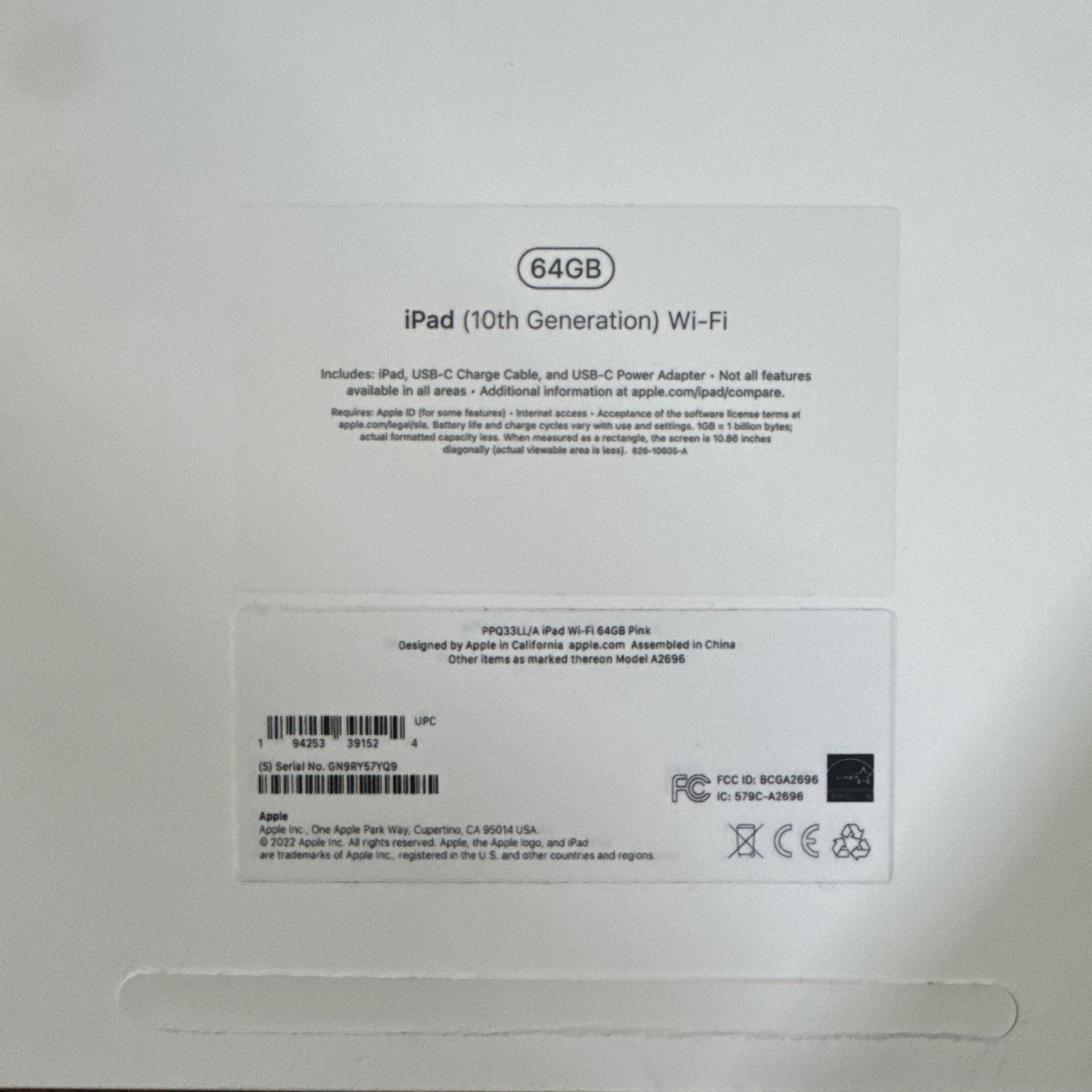iPad 10th Generation Broken Screen As Is. For Parts Or Repair Read Description