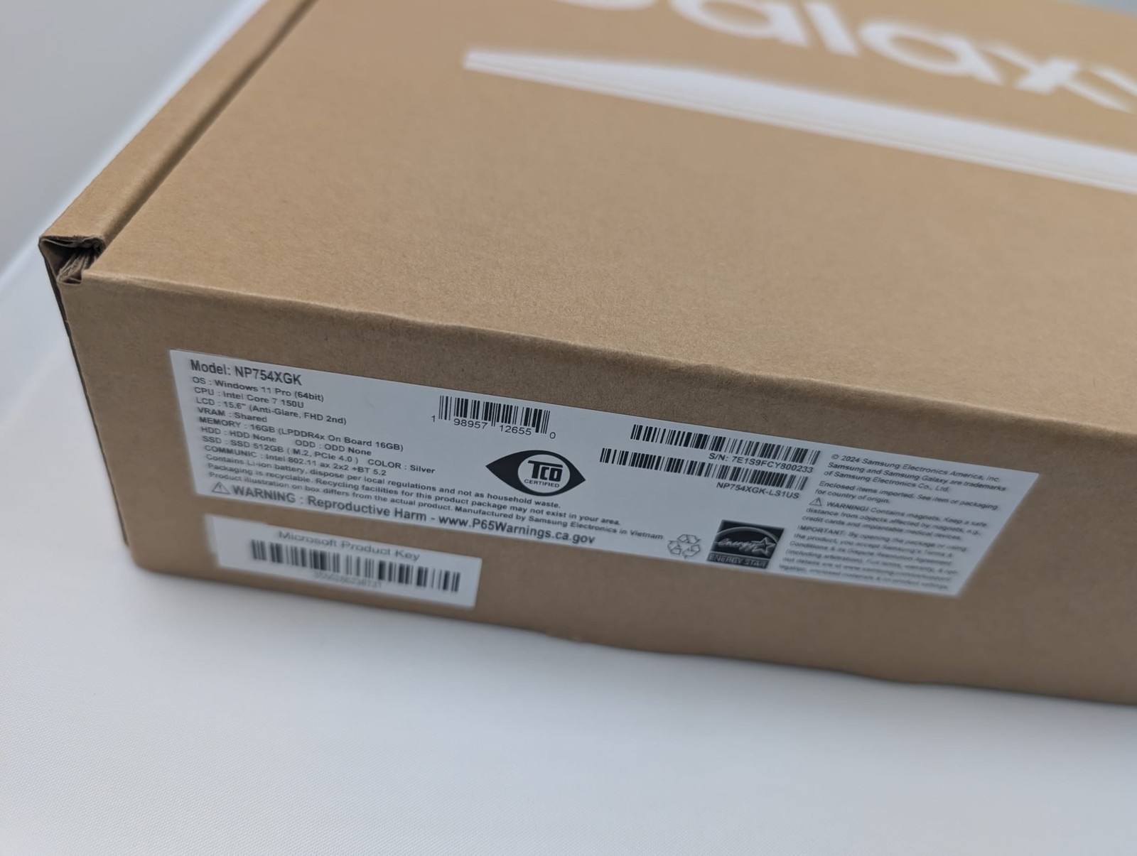 Samsung Galaxy Book 4 Intel Core 7 15.6″ NP754XGK-LS1US 512GB 16GB RAM Silver