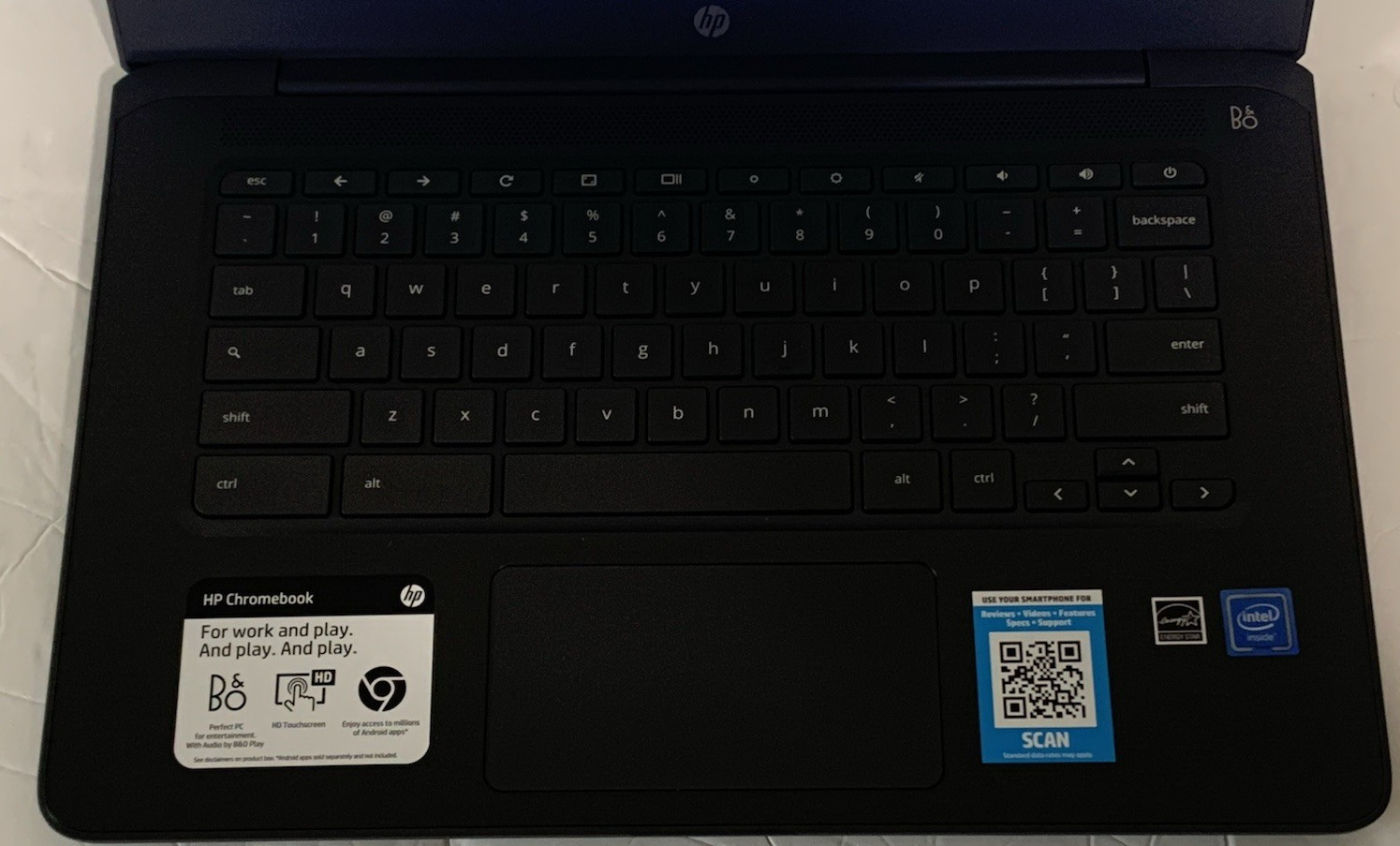 HP Touchscreen Chromebook 14″ Intel Celeron 1.1GHz 4GB RAM 32GB eMM Adapter