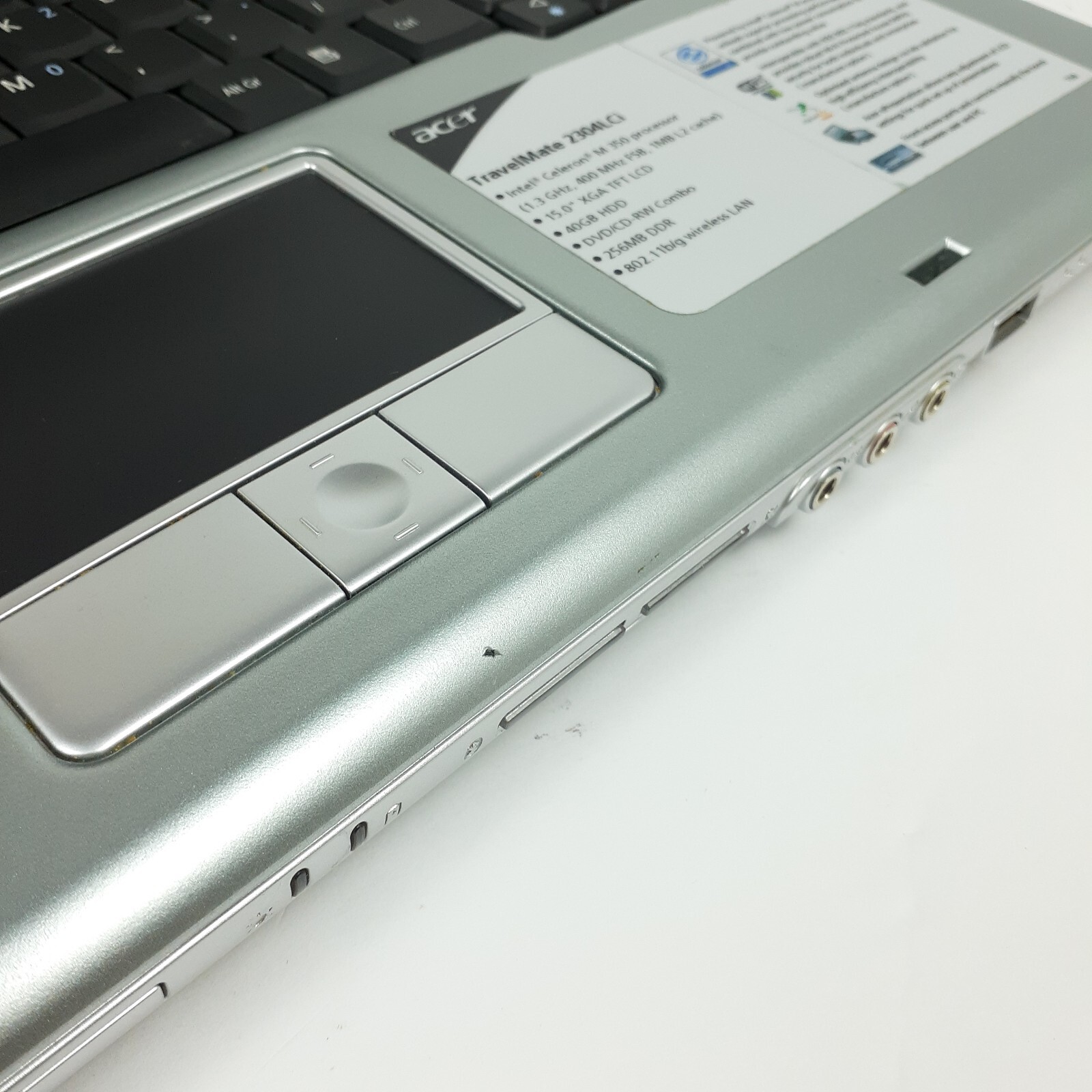 Acer TravelMate 2300 2304LCi 15″ Celeron M 1.3GHz 256MB RAM No HDD Boots To BIOS
