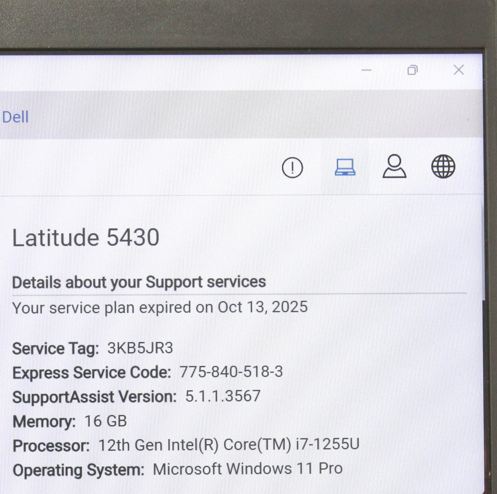 Dell Latitude 5430 14″ 4.2GHz i7-1255U 512GB SSD 16GB RAM Win 11 Pro ; 6184128