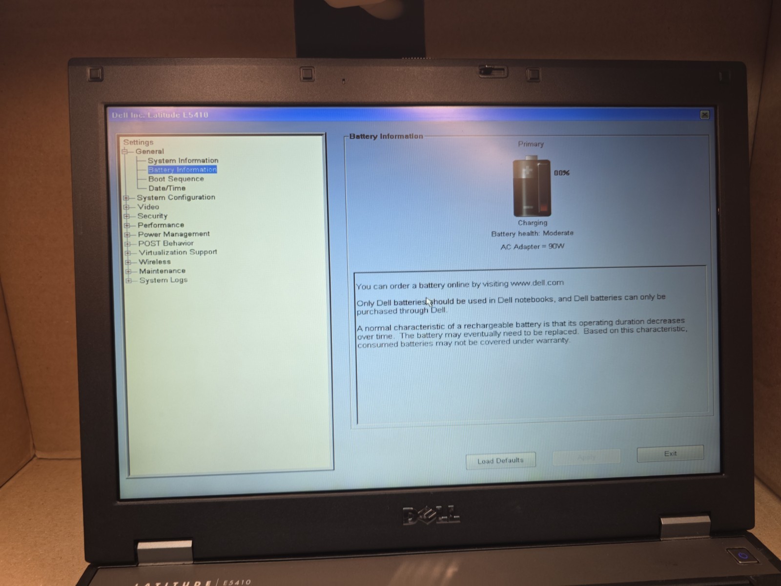 DELL LATITUDE E5410 – BOOTS TO BIOS – INTEL I5 M560 – 2 G RAM – READ DESCRIP