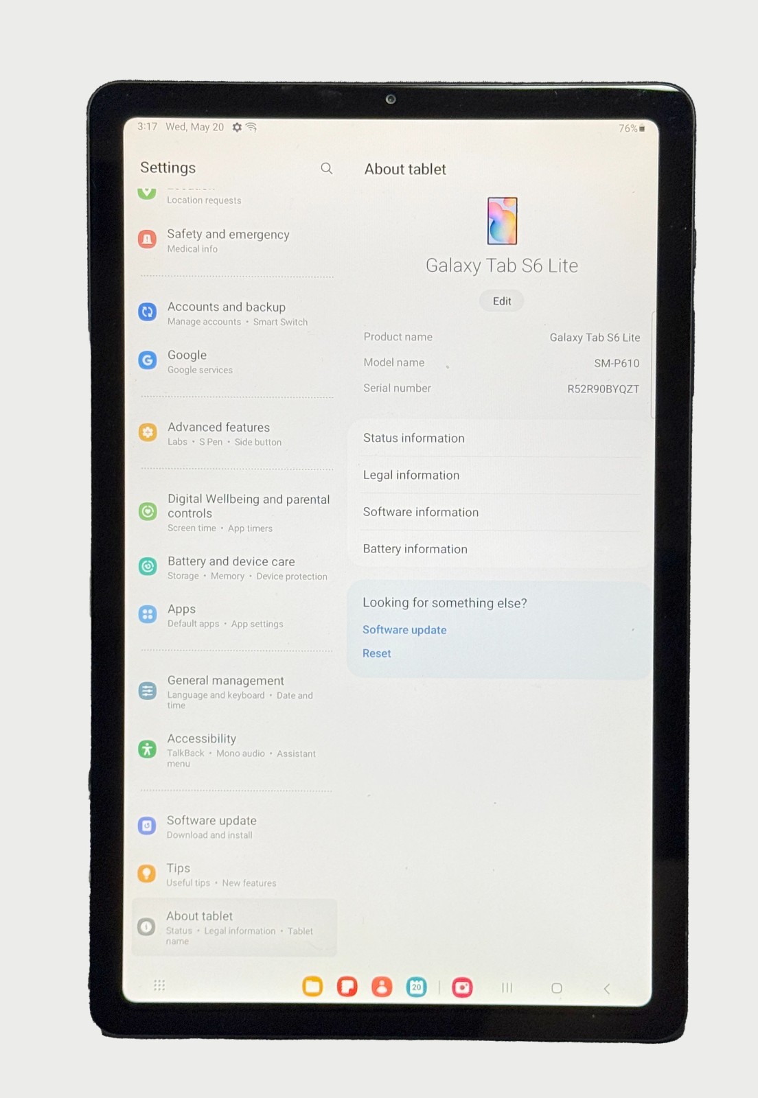 Samsung Galaxy Tab S6 Lite SM-P610 64GB Android Tablet