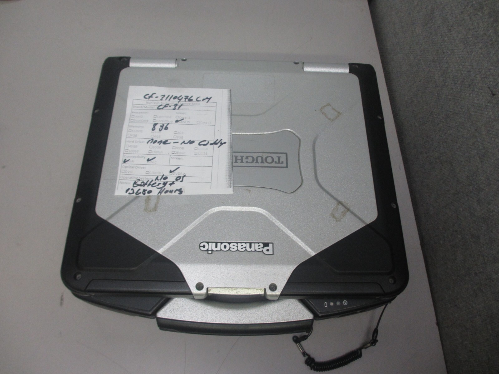 Panasonic Toughbook MK5 CF-31 13.1″ i5 2.3GHz 8GB Laptop[No HD/CADDY/OS/AC] *PEN