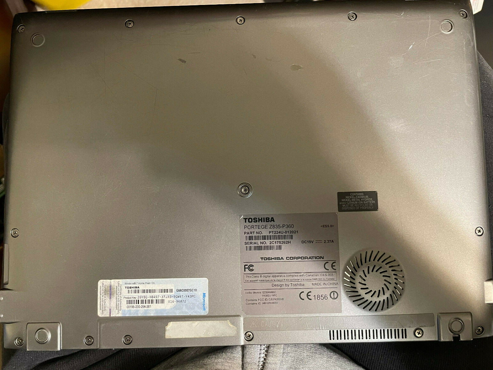 Toshiba protoge z835-p360; Boots to Bios; For parts or rebuild