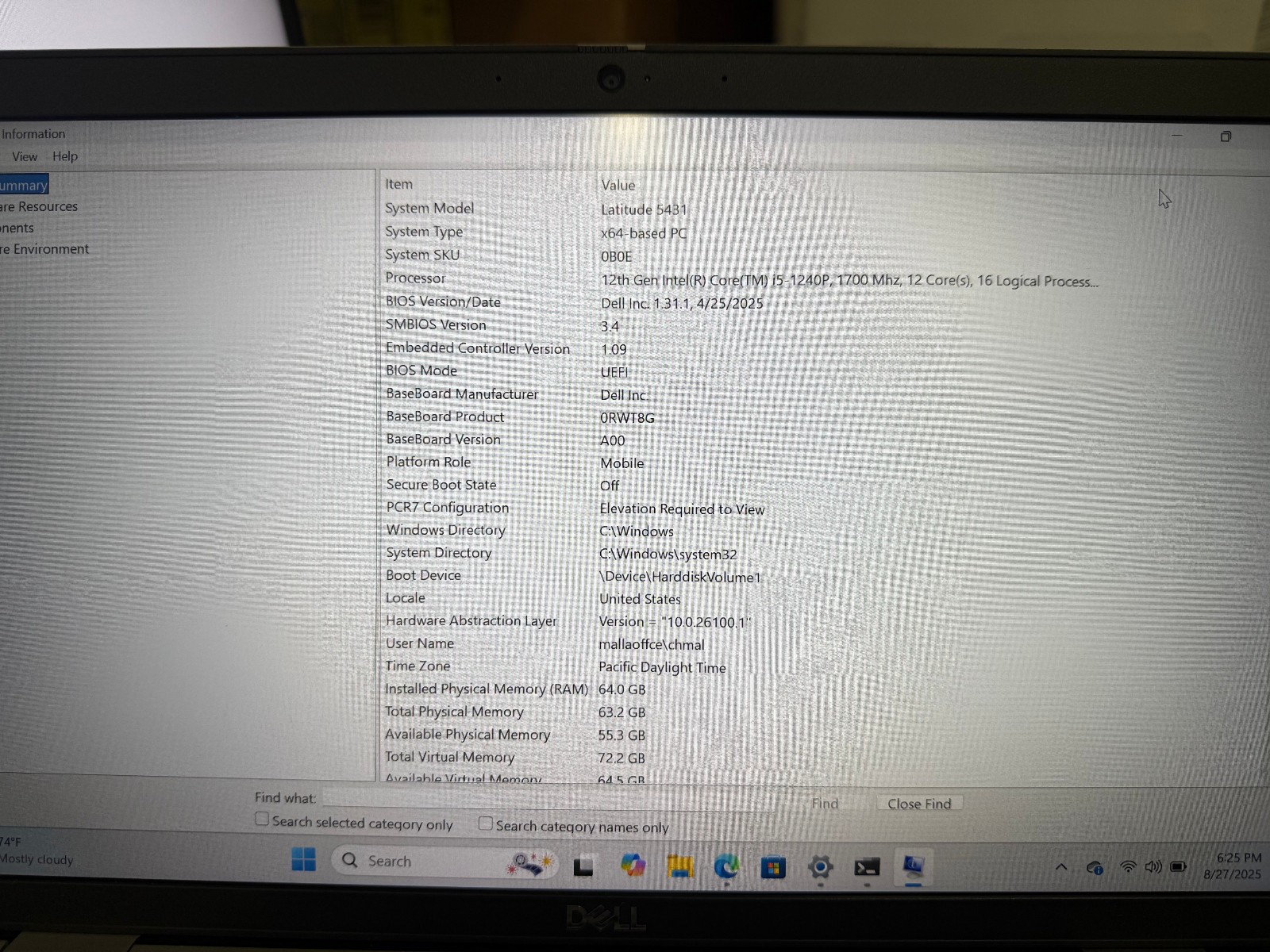 Dell Latitude 5431 14″ Core i5-1240P 2TB SSD 64GB B Win 11 Pro