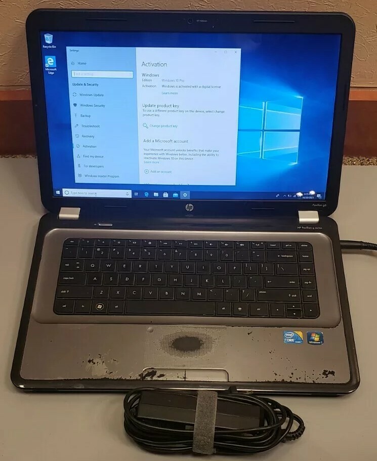 HP Pavilion g6 Intel Core i3 M370 2.40GHz 3GB RAM 120GB HDD WEBCAM WIN 10