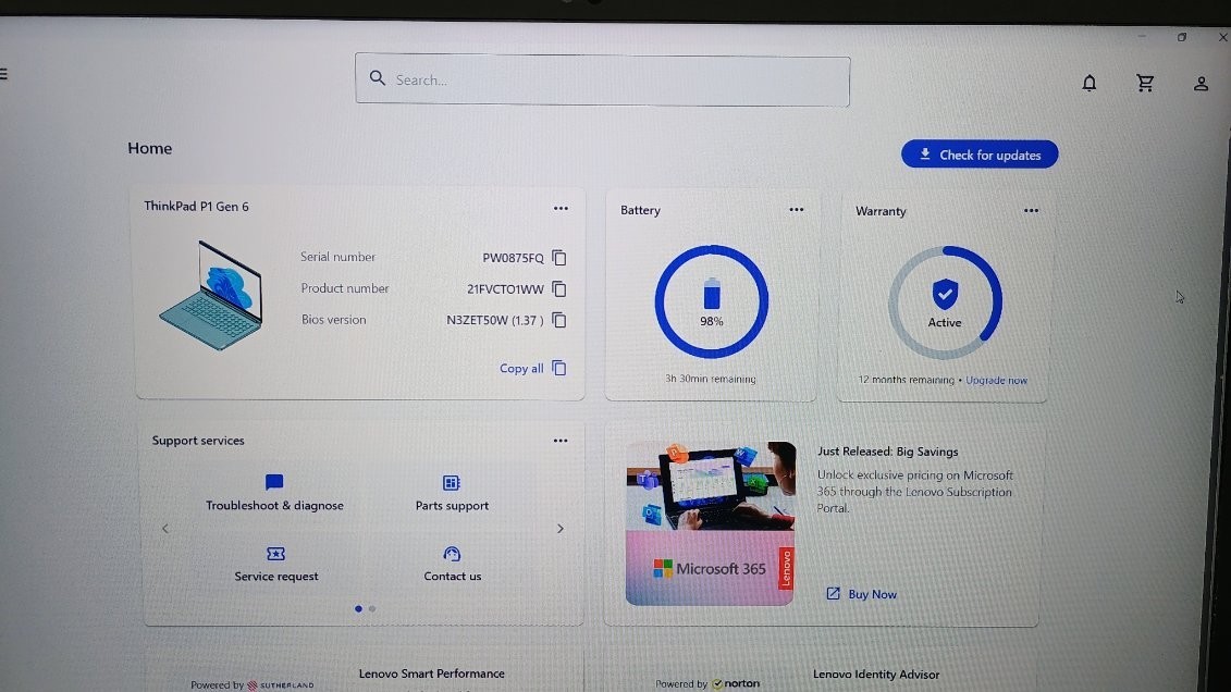 Lenovo ThinkPad P1 Gen 6 16 2.6 GHz i9-13900H 32GB 1TB SSD RTX 2000 Ada